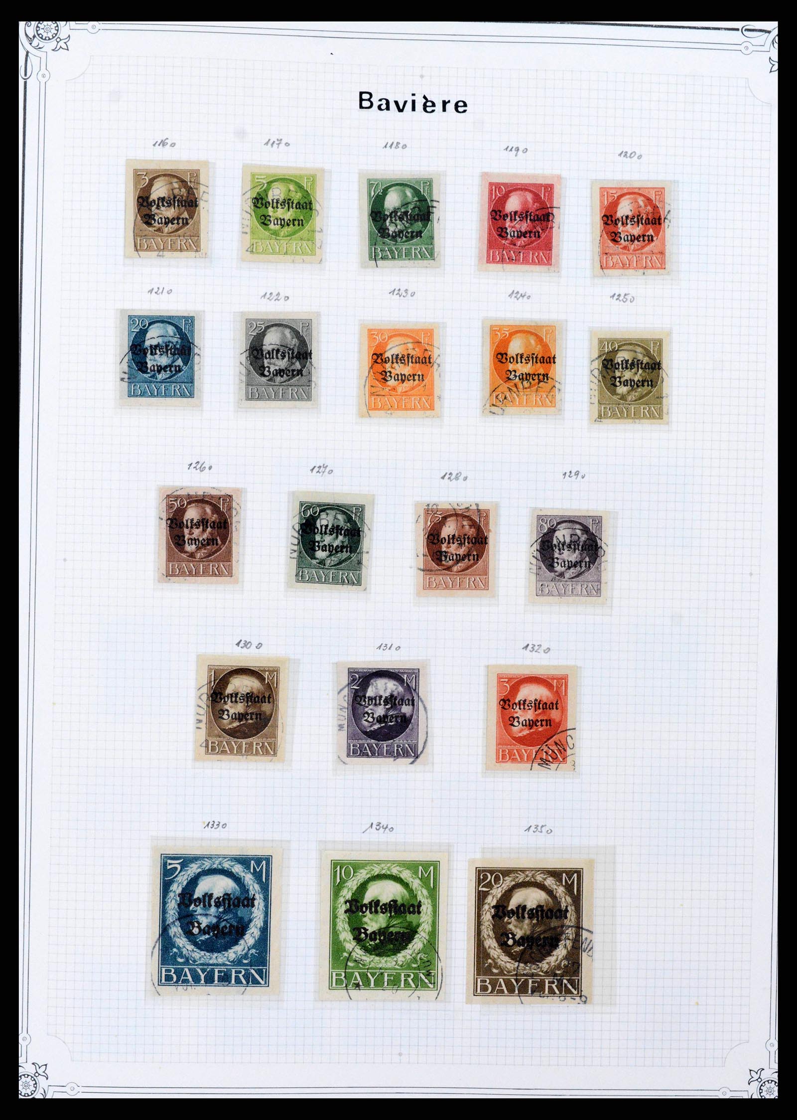 37905 0008 - Stamp Collection 37905 German States 1849-1920.