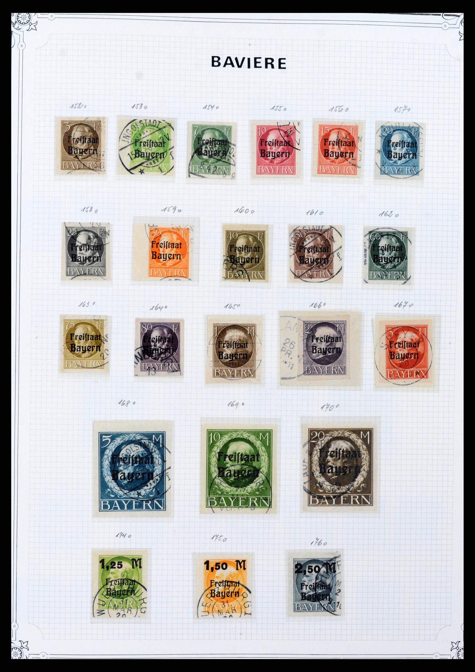37905 0011 - Stamp Collection 37905 German States 1849-1920.