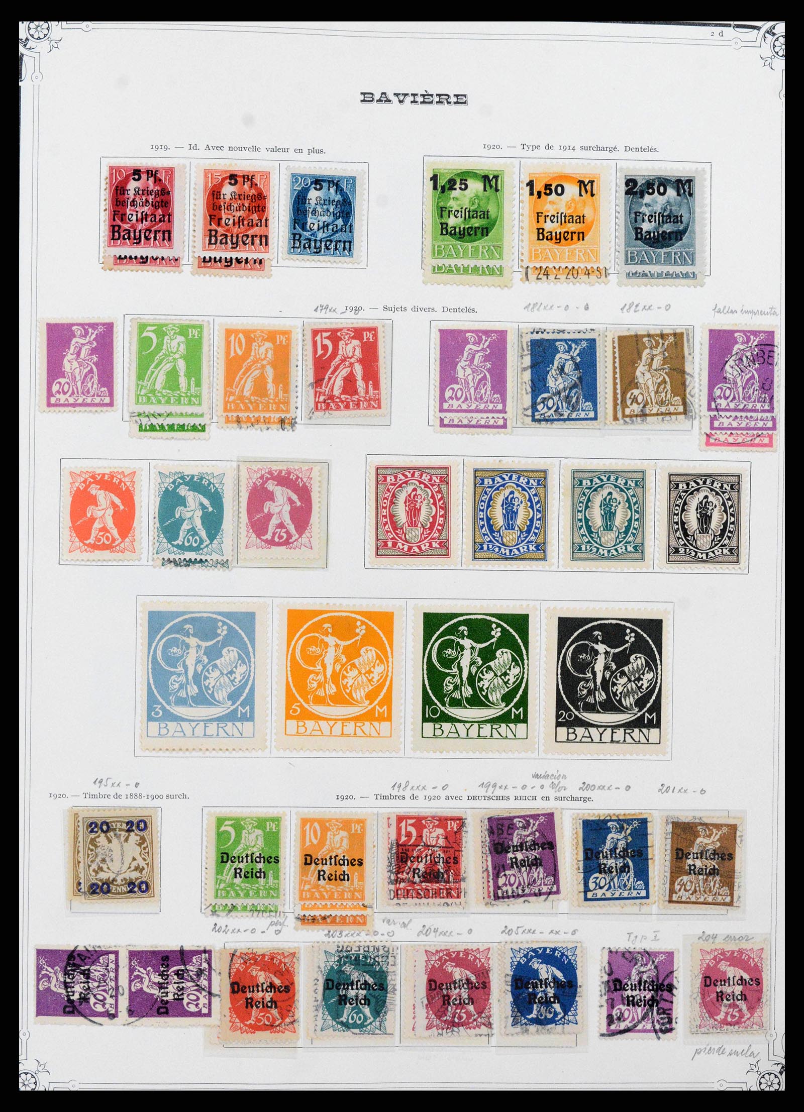 37905 0012 - Stamp Collection 37905 German States 1849-1920.