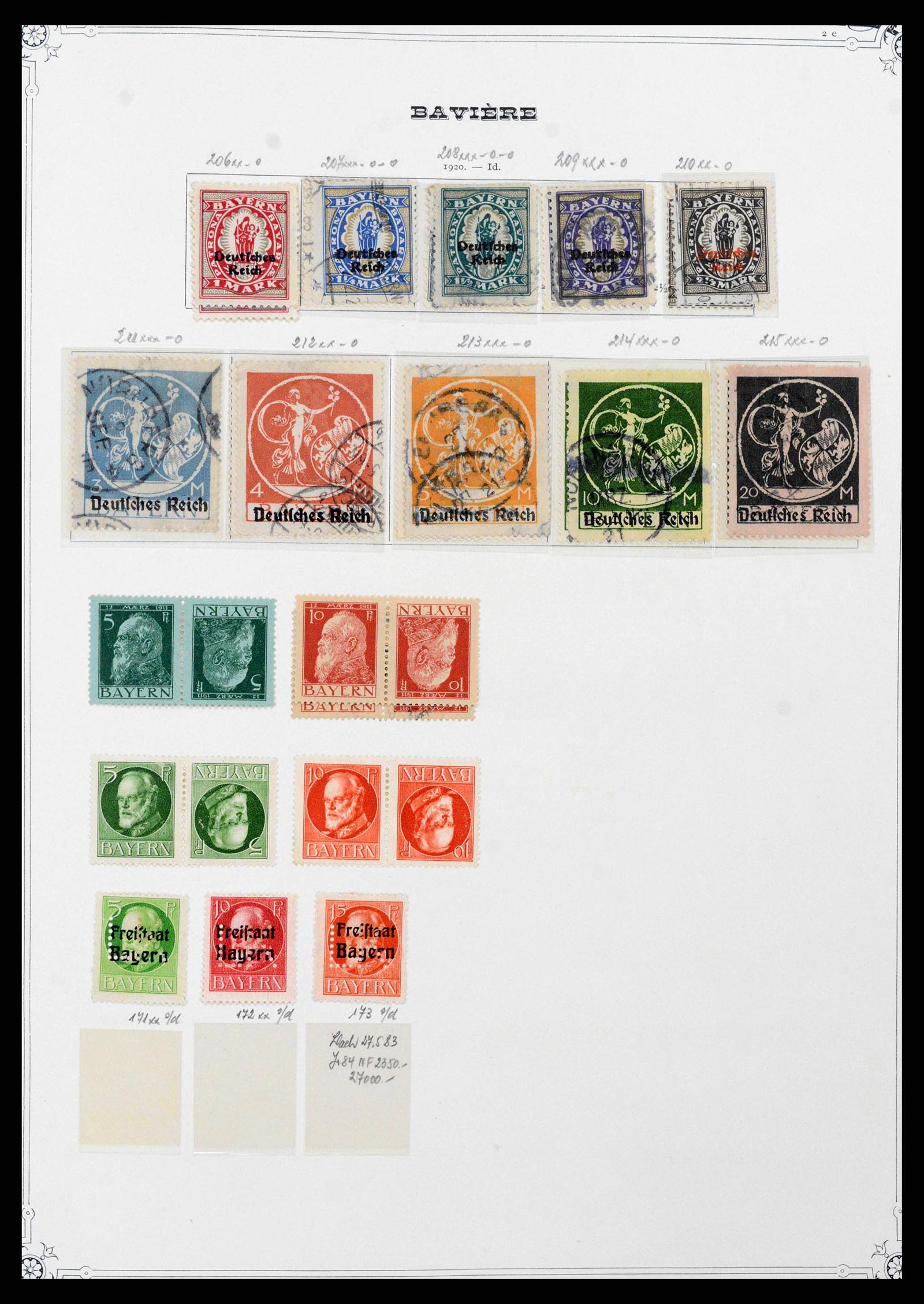 37905 0013 - Stamp Collection 37905 German States 1849-1920.