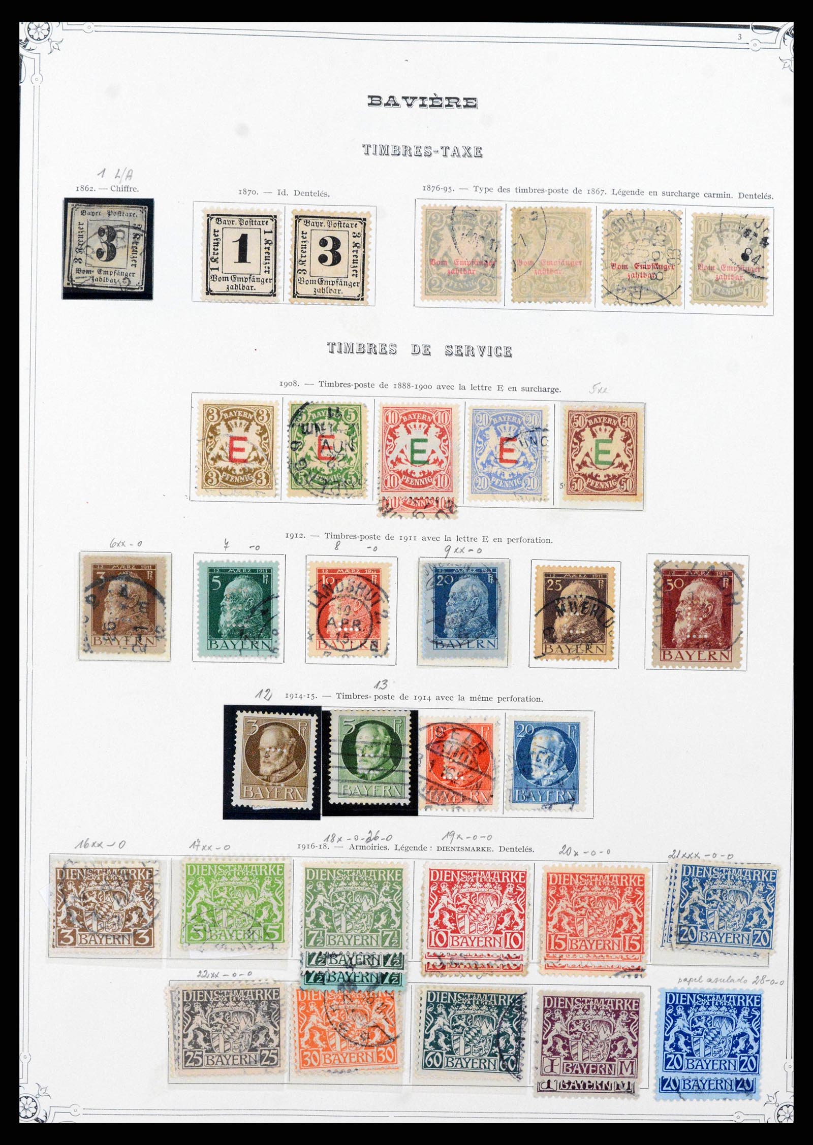 37905 0015 - Stamp Collection 37905 German States 1849-1920.