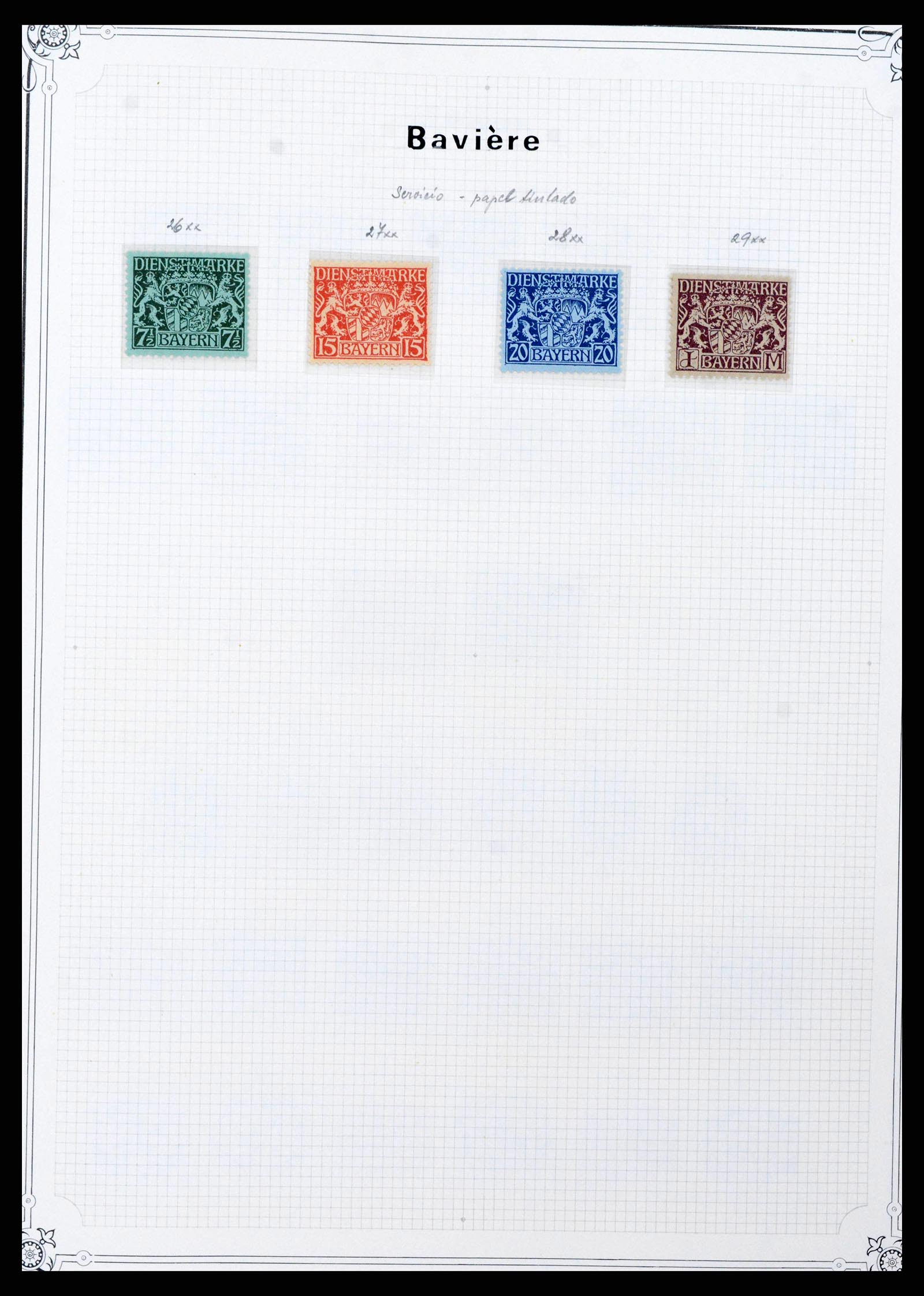 37905 0016 - Stamp Collection 37905 German States 1849-1920.
