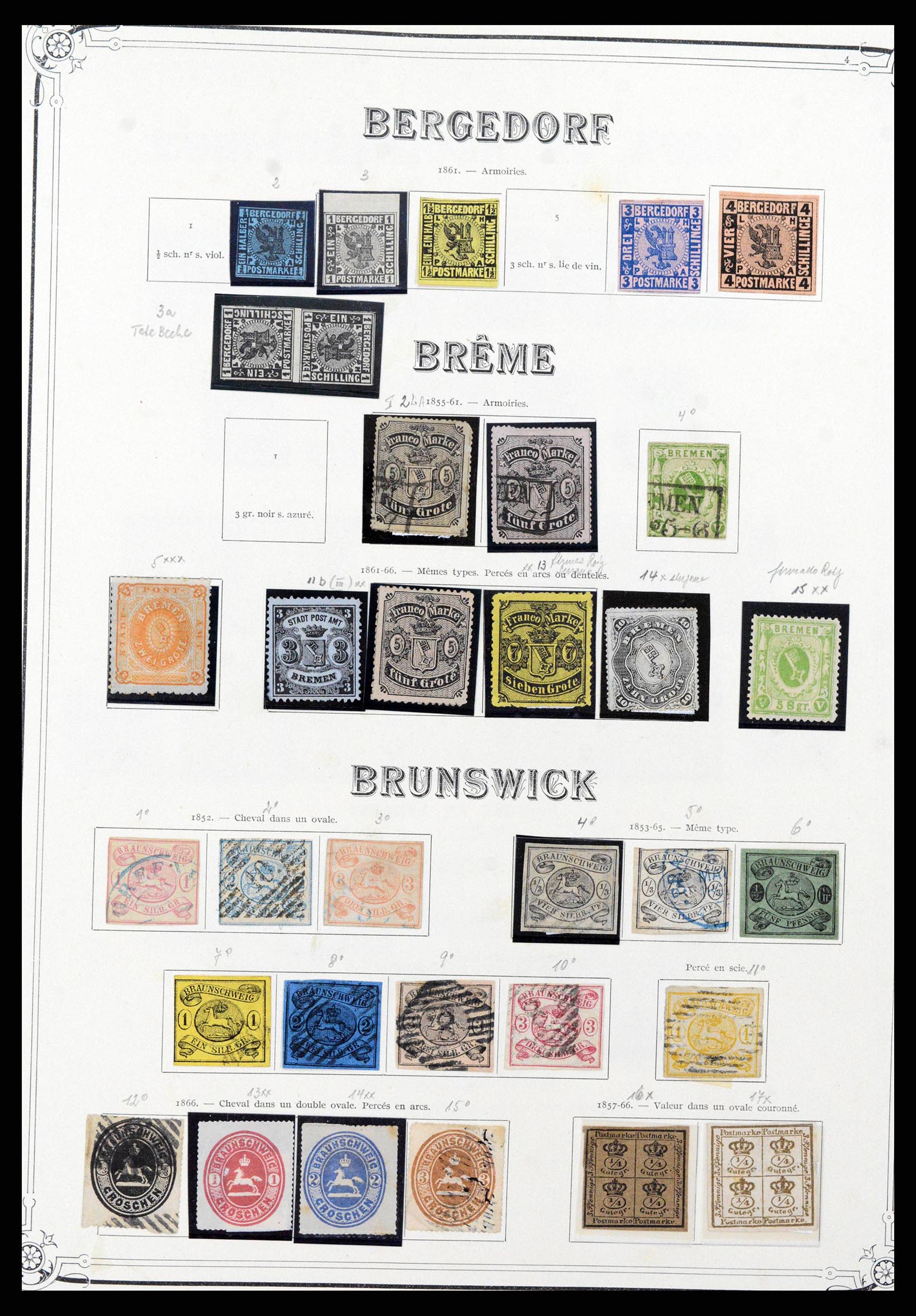 37905 0020 - Stamp Collection 37905 German States 1849-1920.