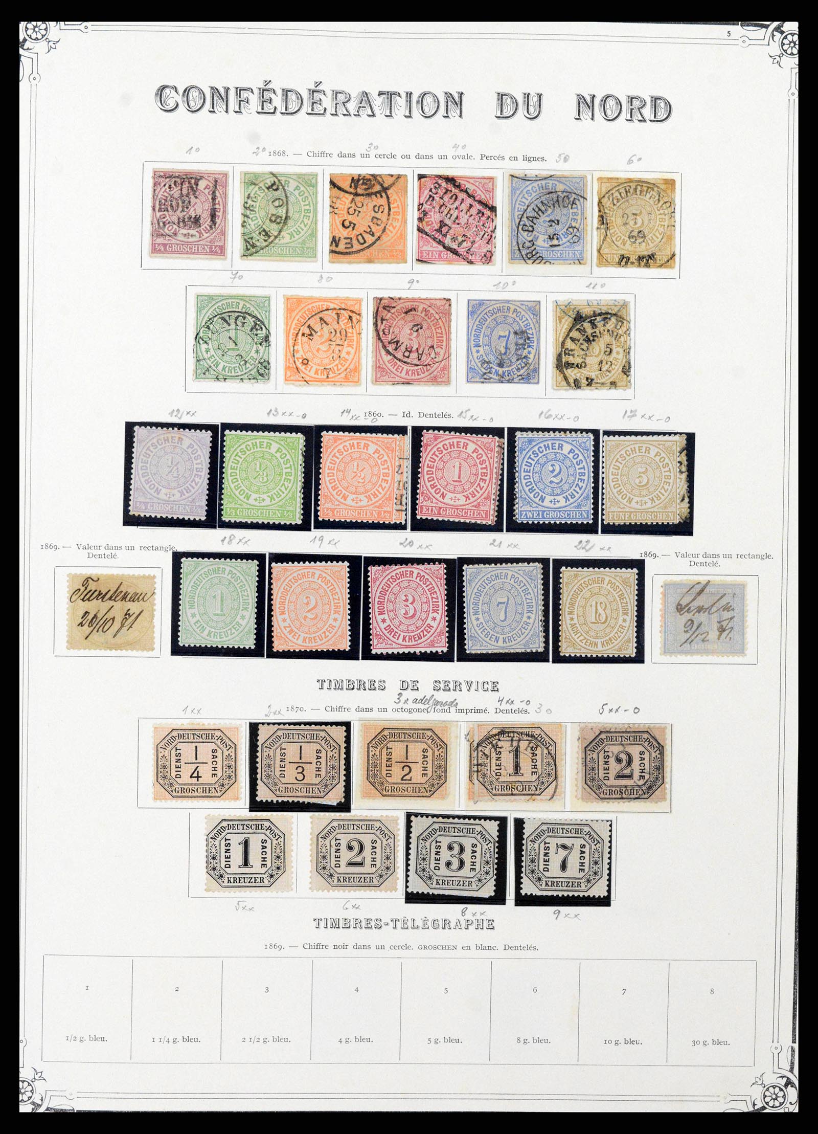 37905 0021 - Stamp Collection 37905 German States 1849-1920.