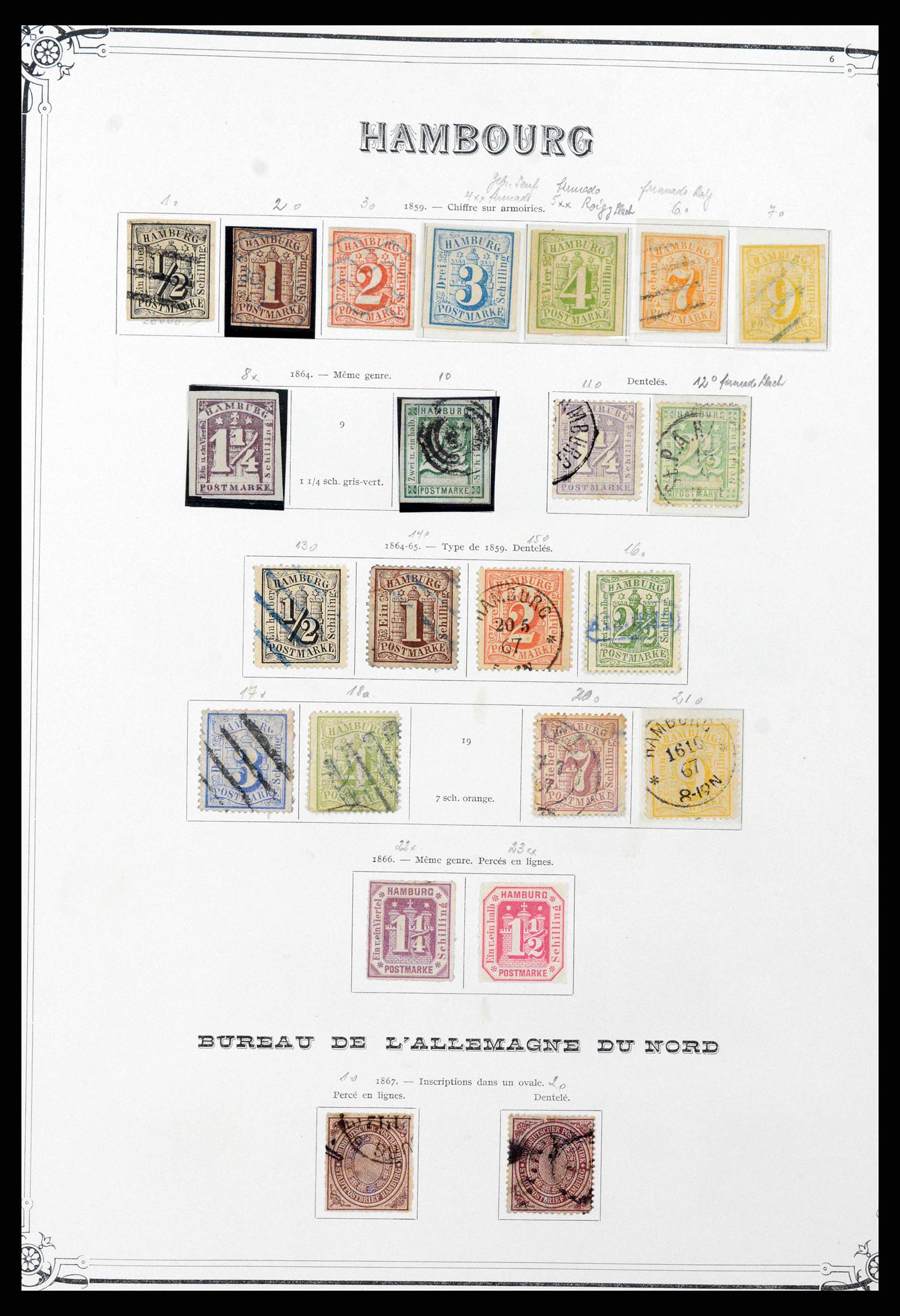37905 0022 - Stamp Collection 37905 German States 1849-1920.