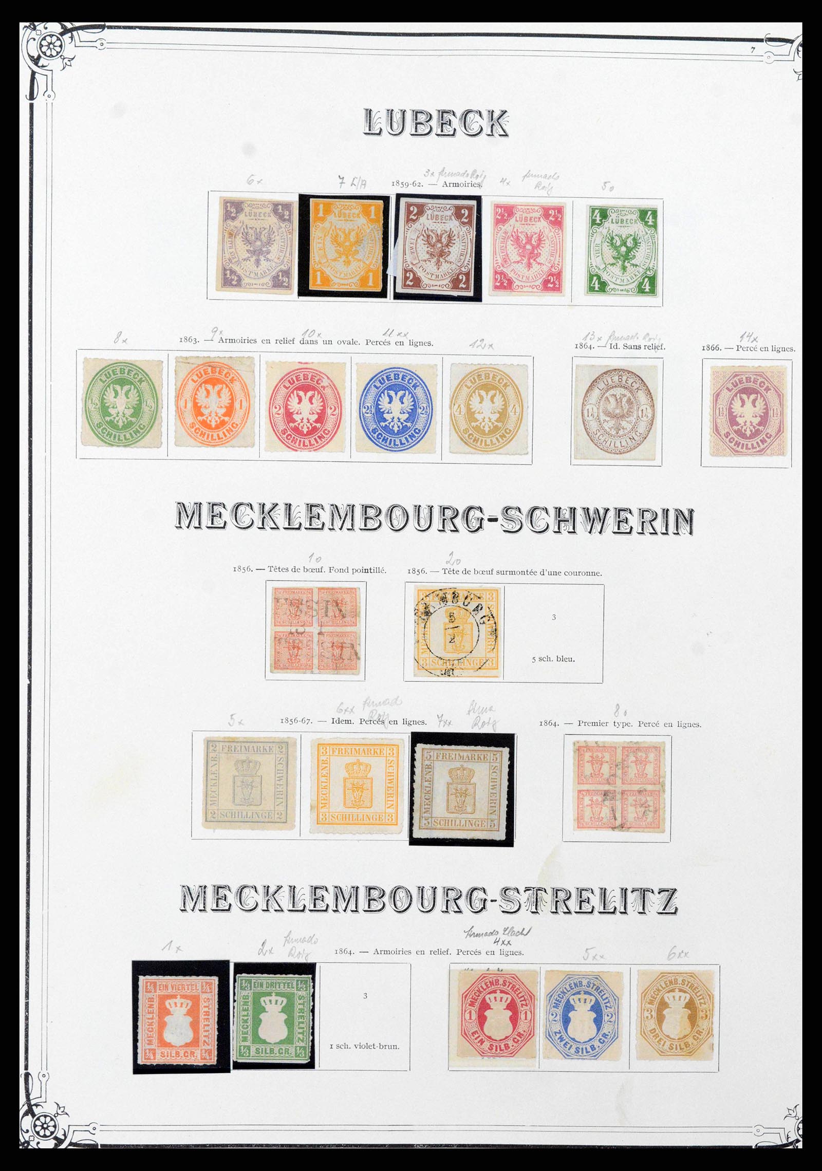 37905 0024 - Stamp Collection 37905 German States 1849-1920.