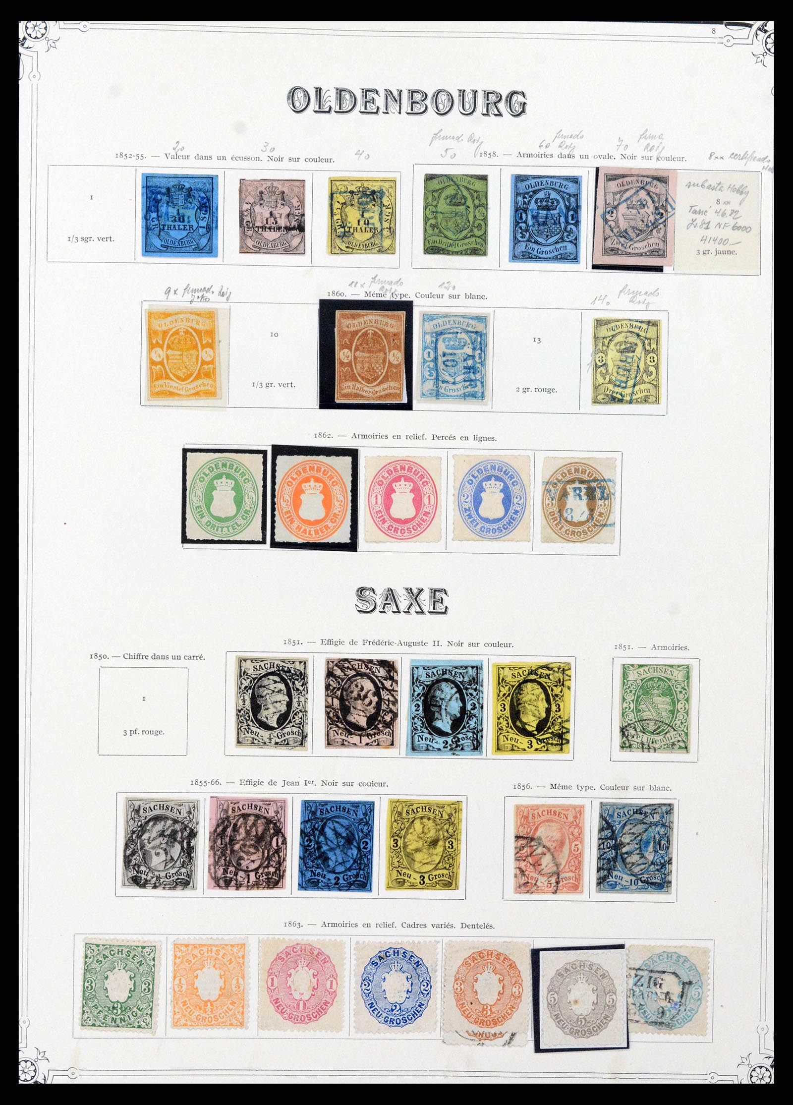 37905 0025 - Postzegelverzameling 37905 Duitse Staten 1849-1920.