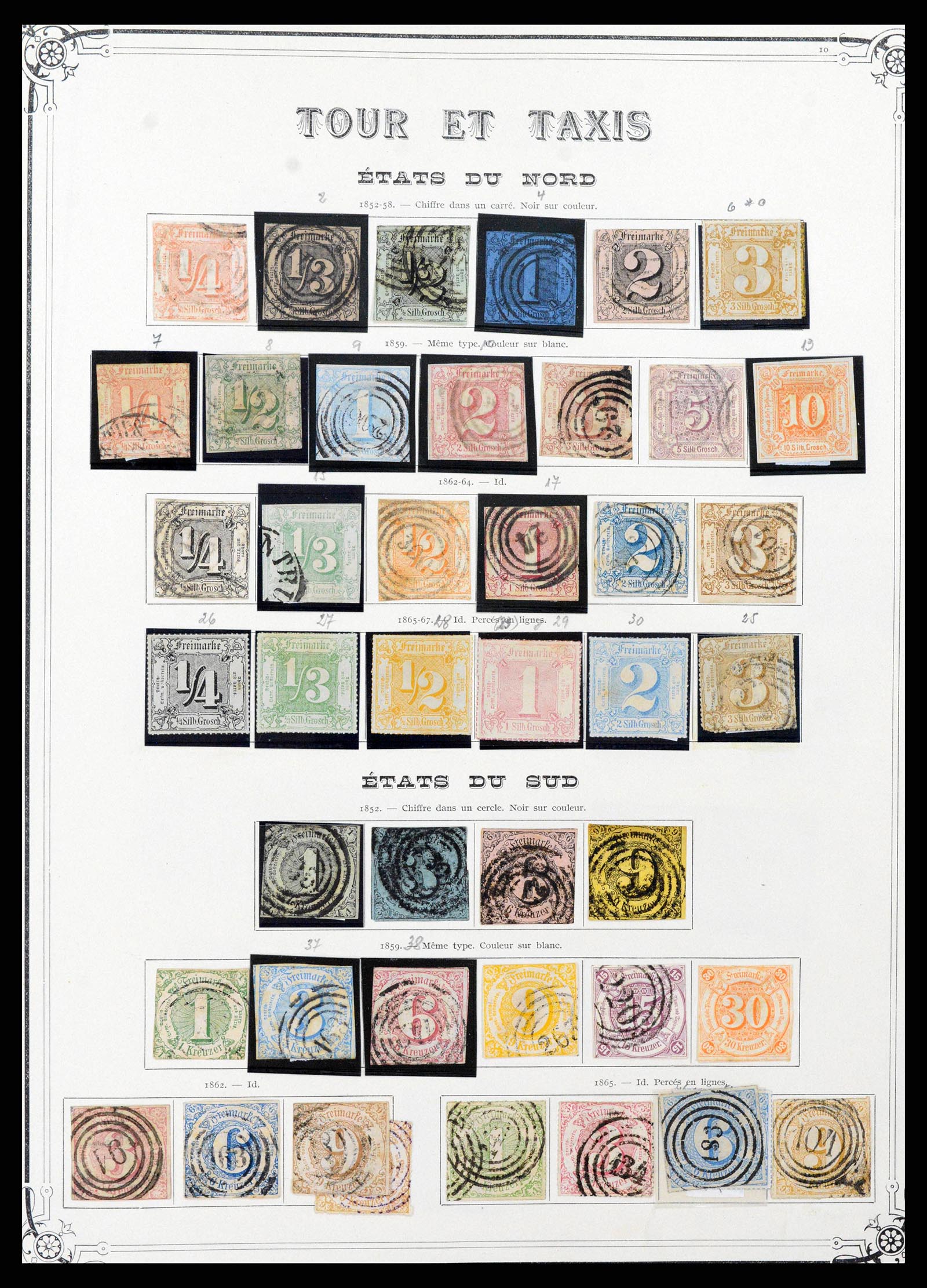 37905 0029 - Stamp Collection 37905 German States 1849-1920.