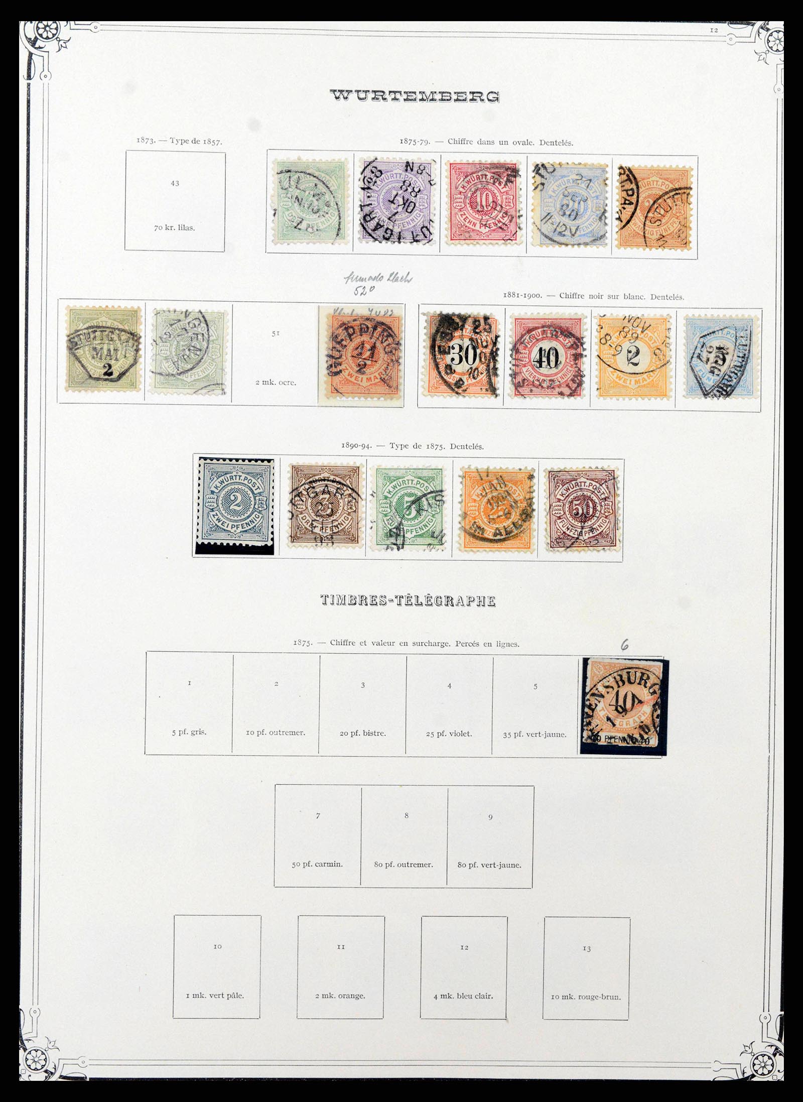 37905 0032 - Postzegelverzameling 37905 Duitse Staten 1849-1920.