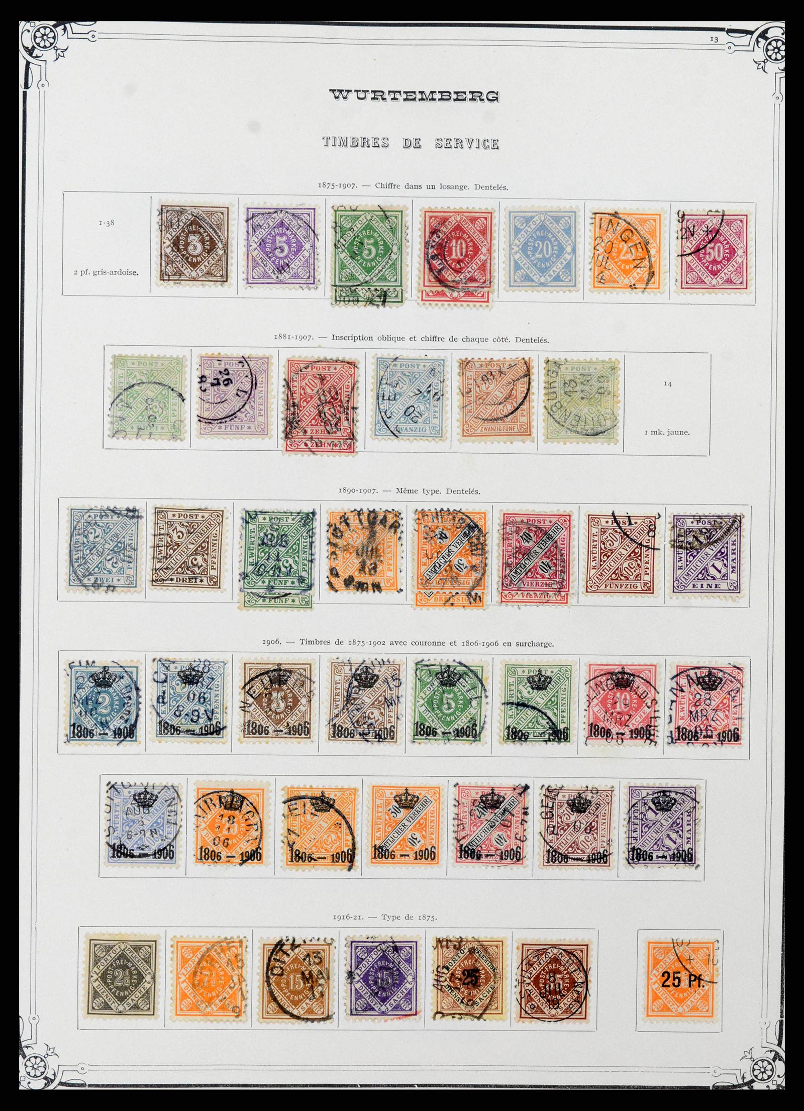 37905 0033 - Stamp Collection 37905 German States 1849-1920.