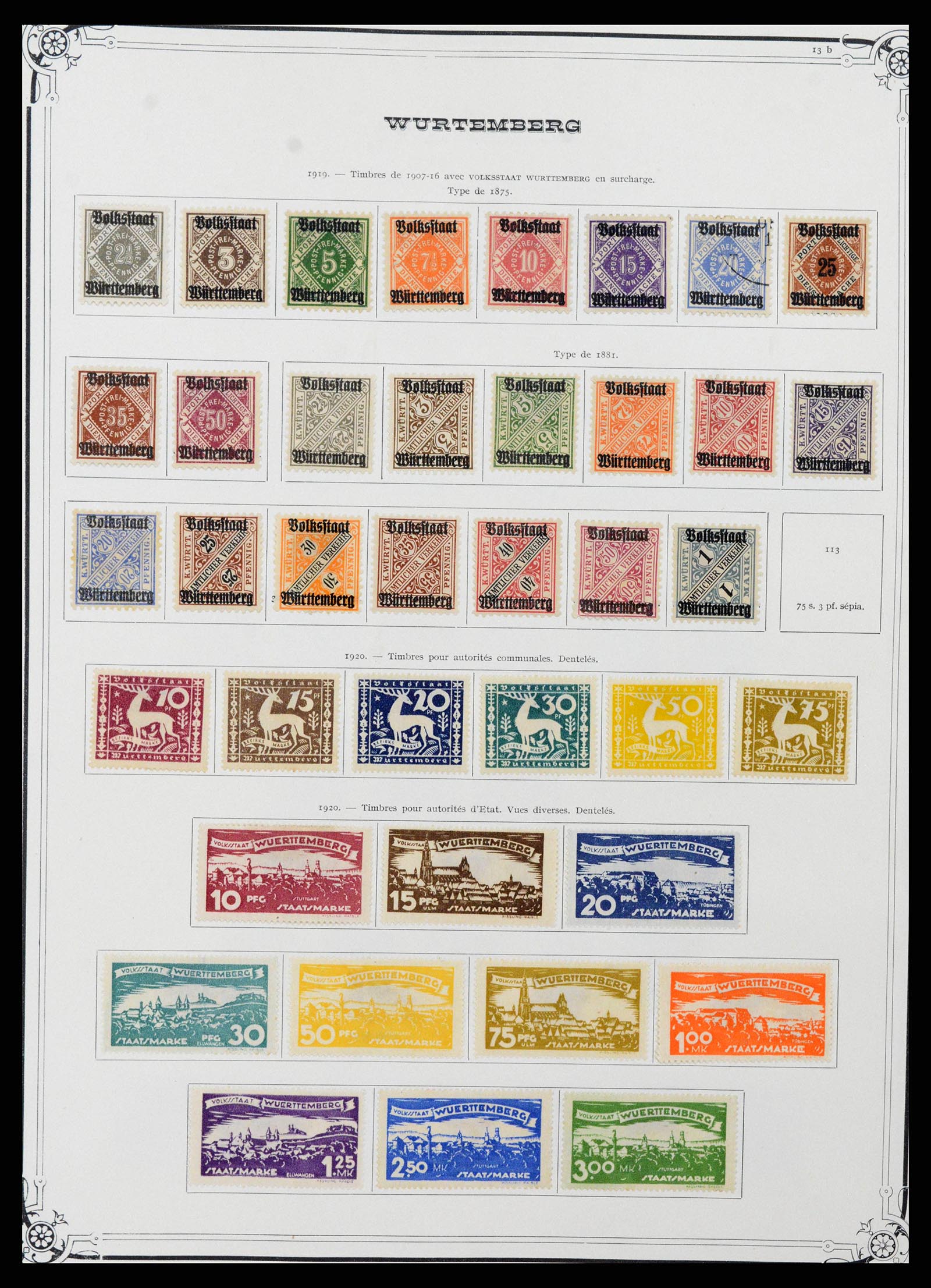 37905 0035 - Stamp Collection 37905 German States 1849-1920.