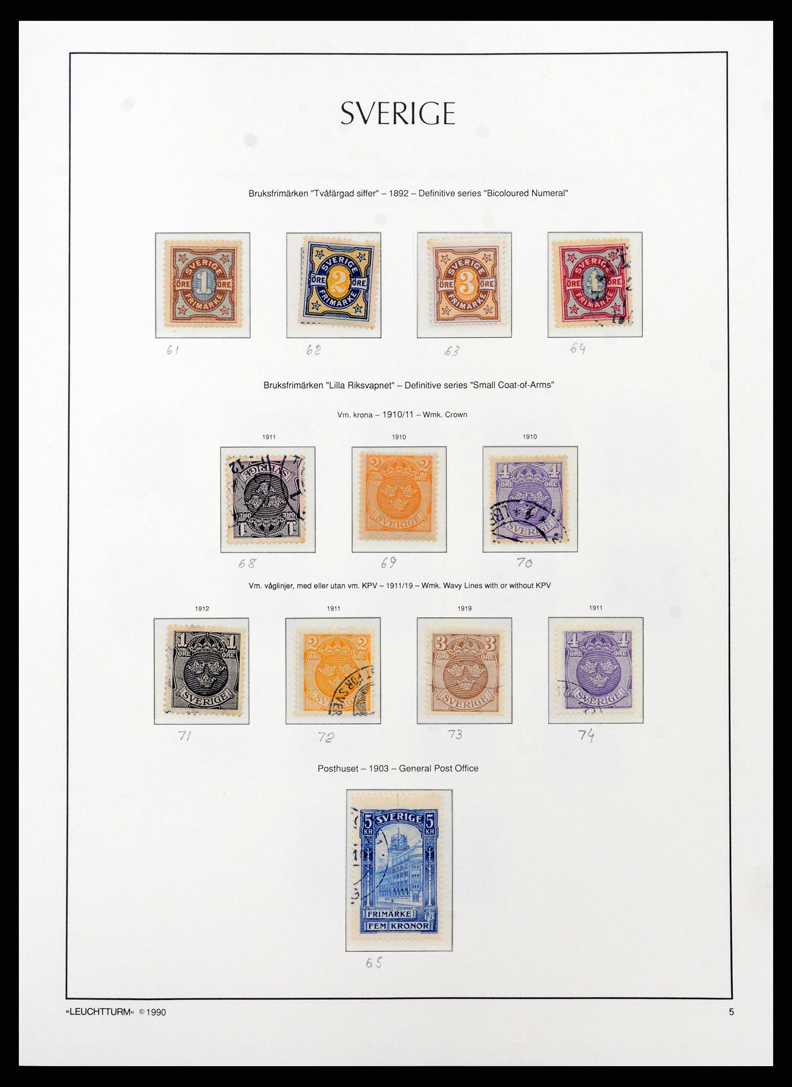 37907 005 - Postzegelverzameling 37907 Zweden 1855-2000.