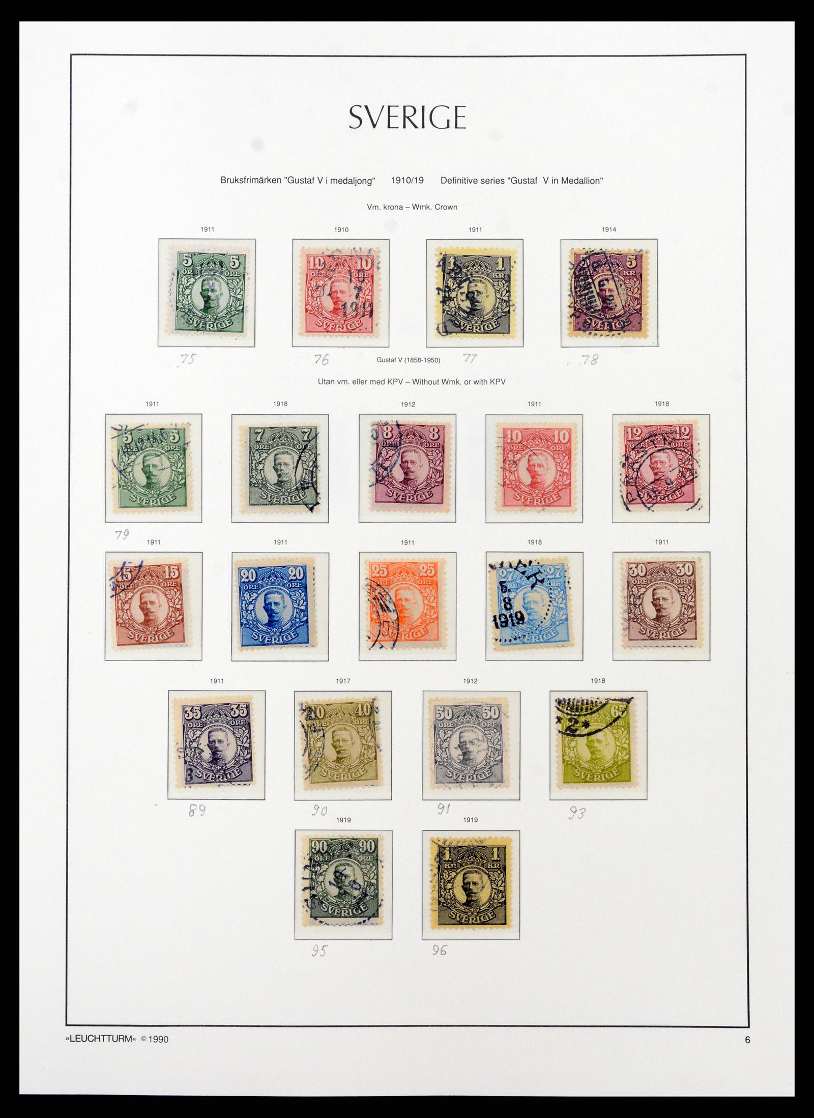 37907 006 - Postzegelverzameling 37907 Zweden 1855-2000.