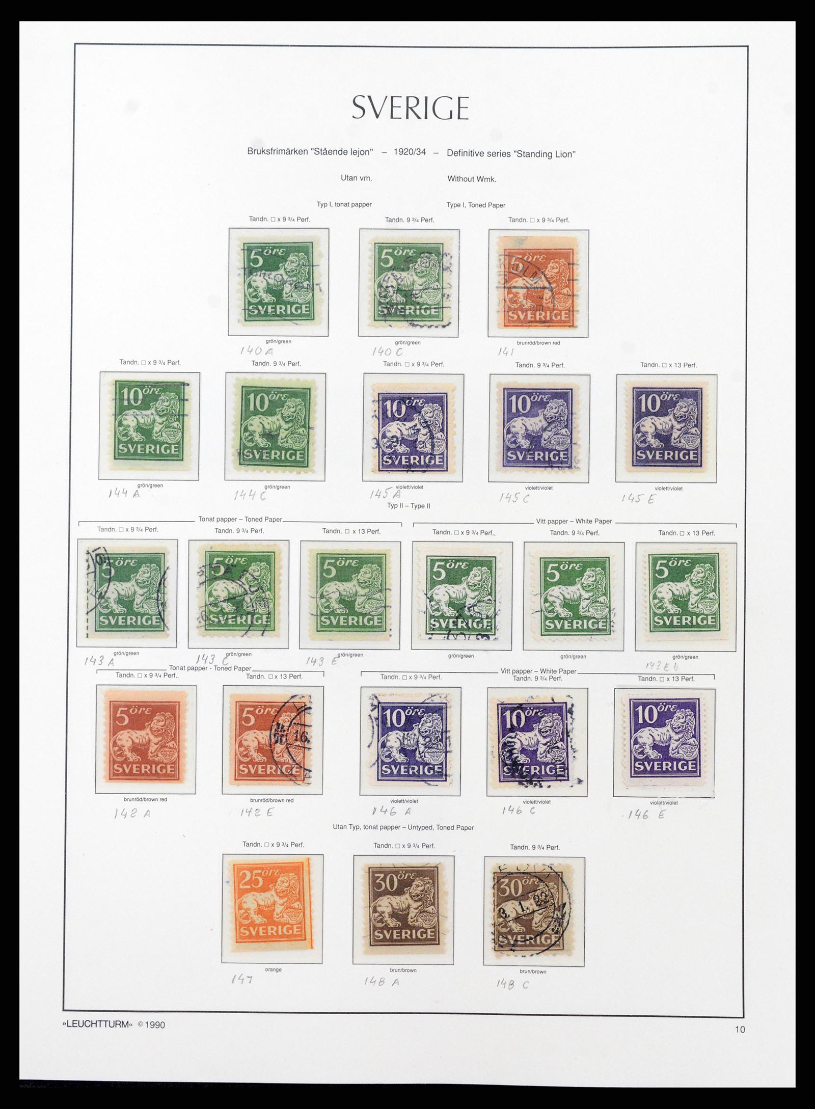 37907 010 - Stamp Collection 37907 Sweden 1855-2000.