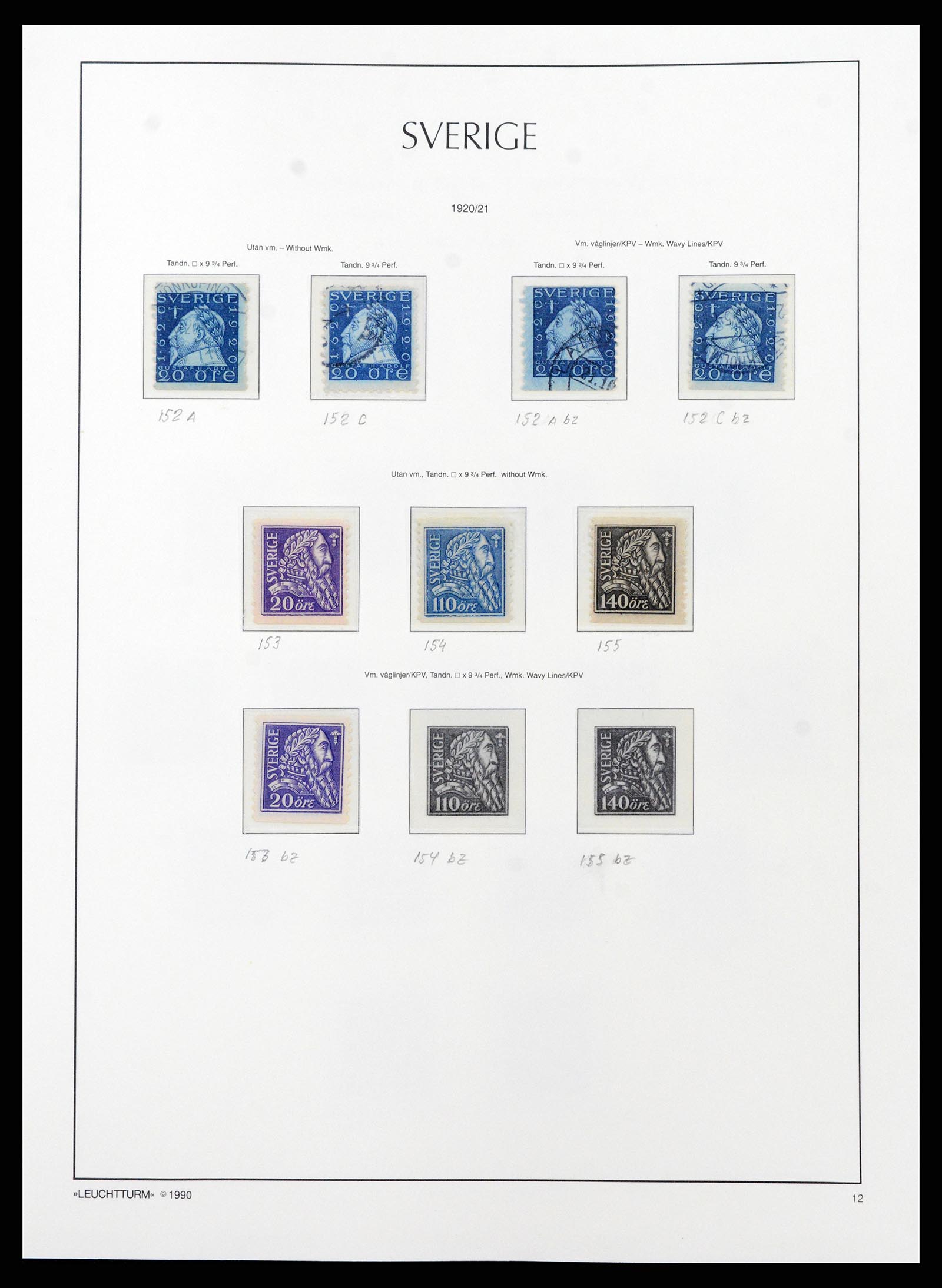37907 013 - Stamp Collection 37907 Sweden 1855-2000.