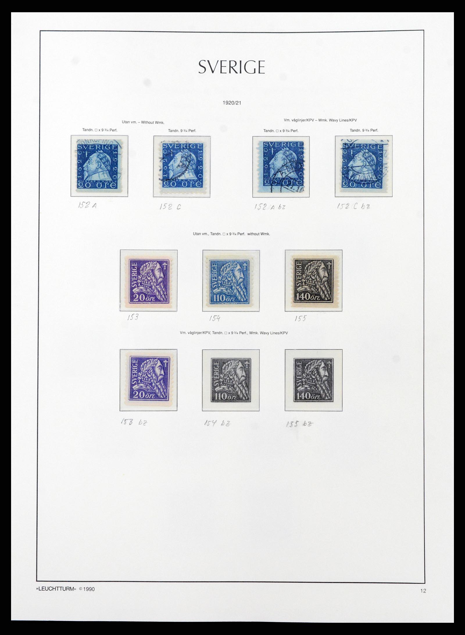 37907 013 - Postzegelverzameling 37907 Zweden 1855-2000.