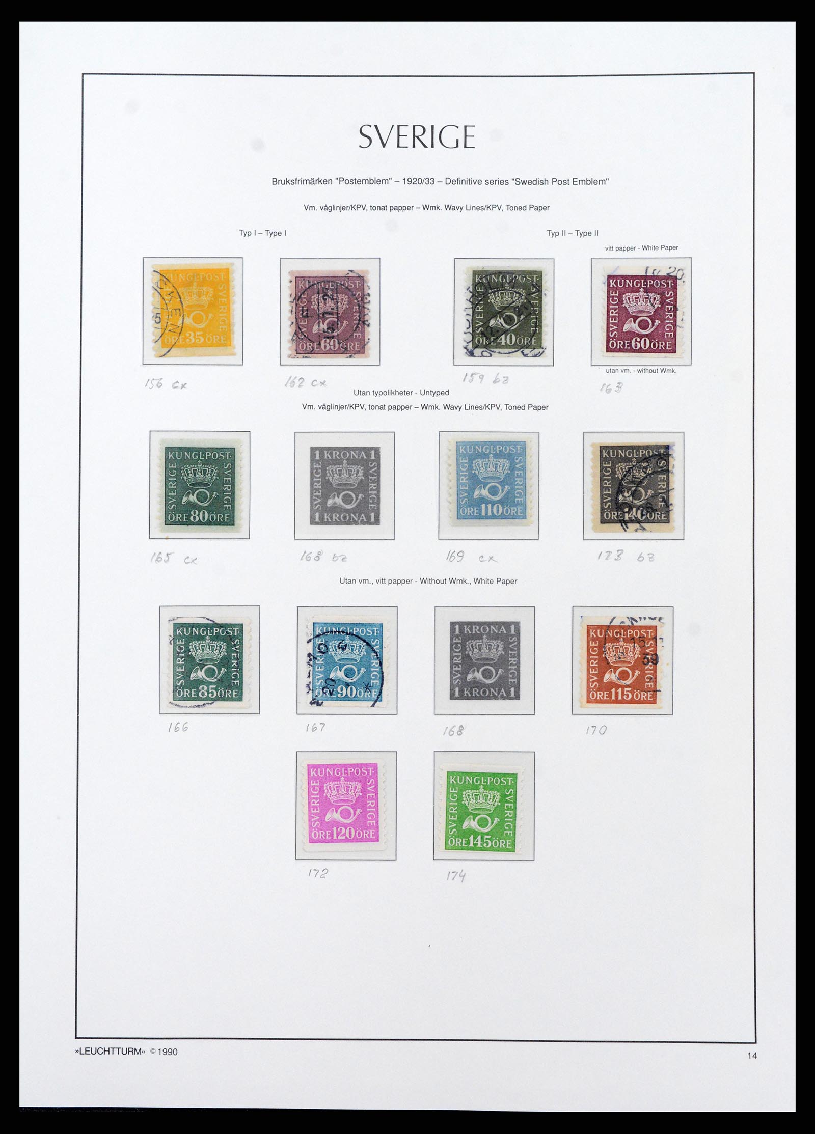 37907 015 - Stamp Collection 37907 Sweden 1855-2000.