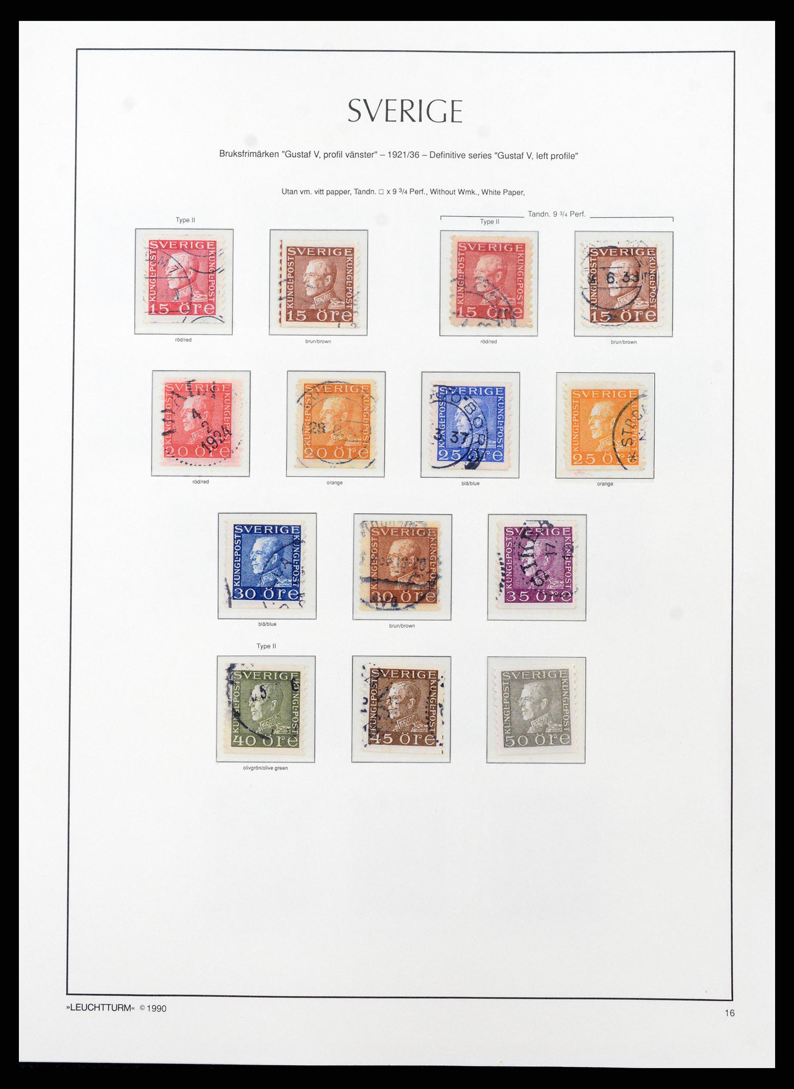 37907 017 - Stamp Collection 37907 Sweden 1855-2000.
