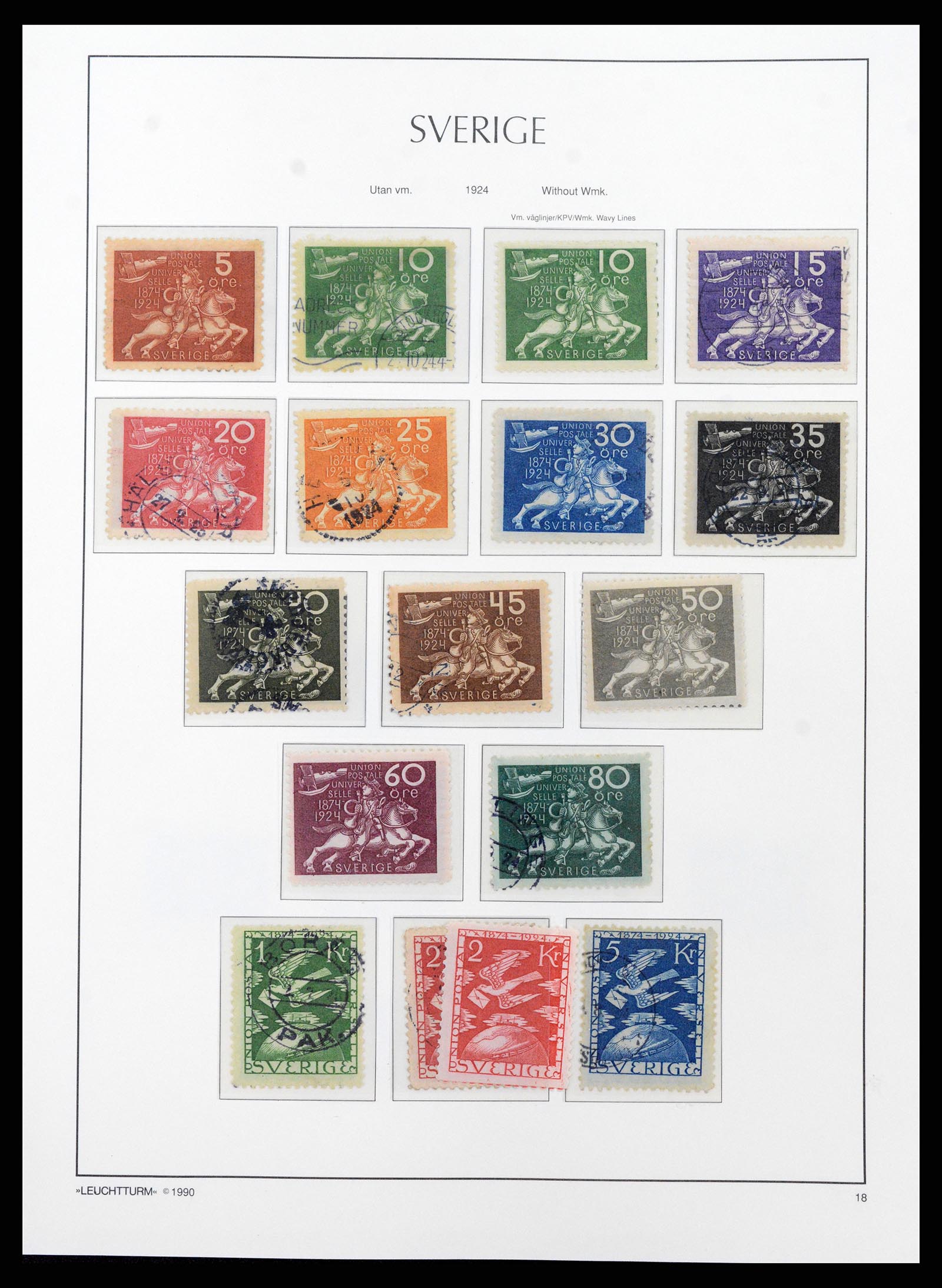 37907 019 - Postzegelverzameling 37907 Zweden 1855-2000.