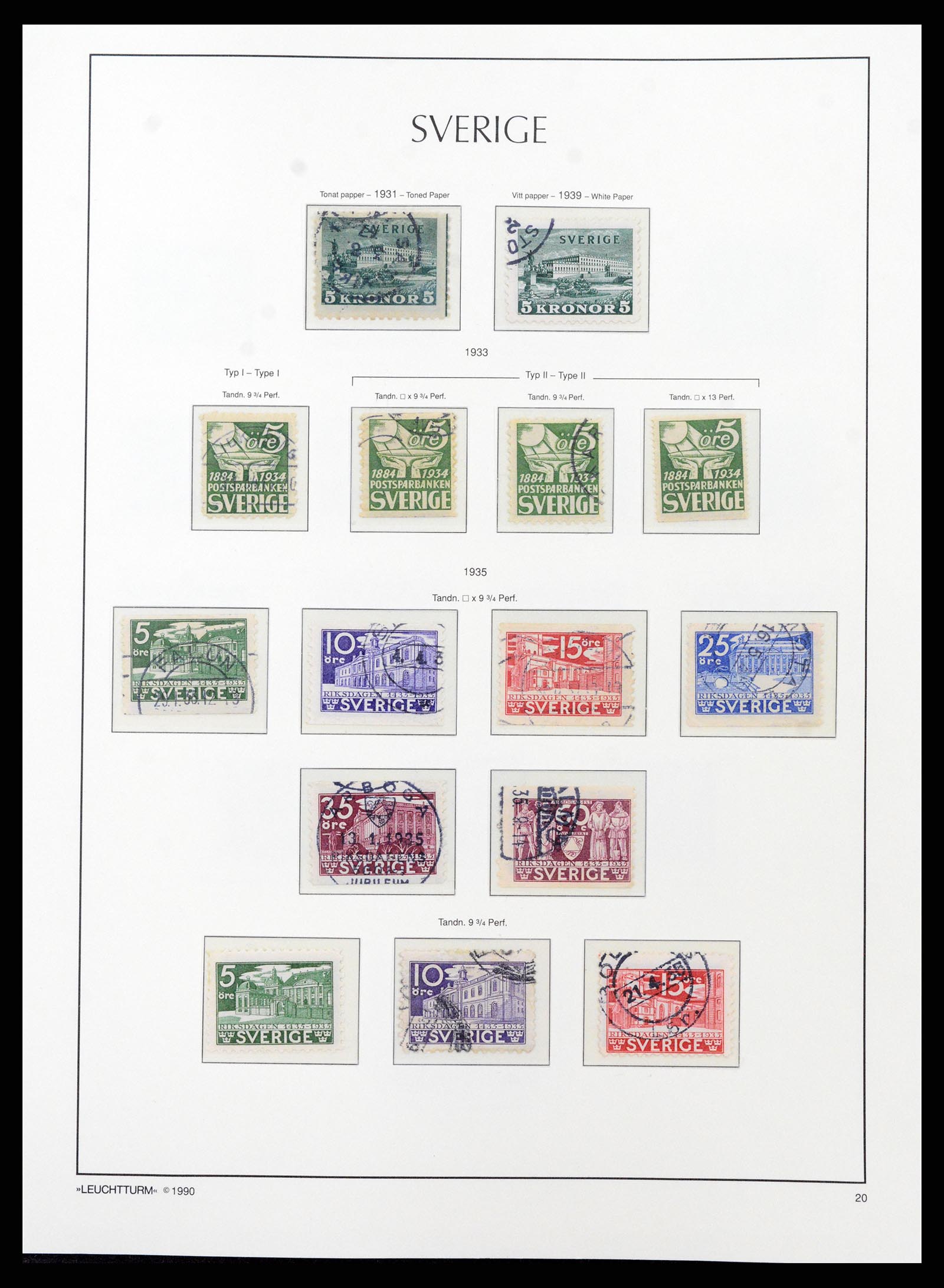 37907 021 - Stamp Collection 37907 Sweden 1855-2000.