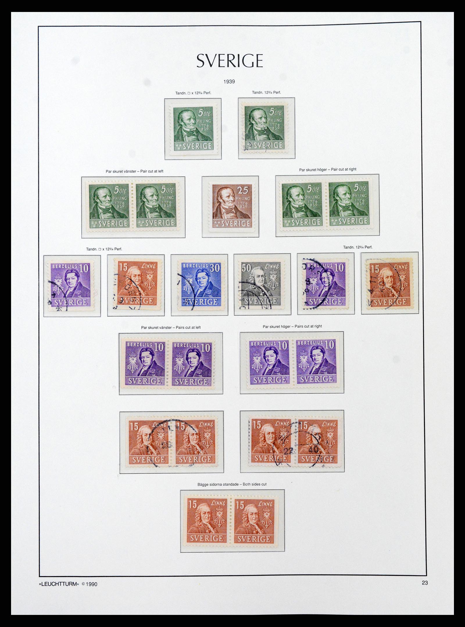 37907 025 - Stamp Collection 37907 Sweden 1855-2000.