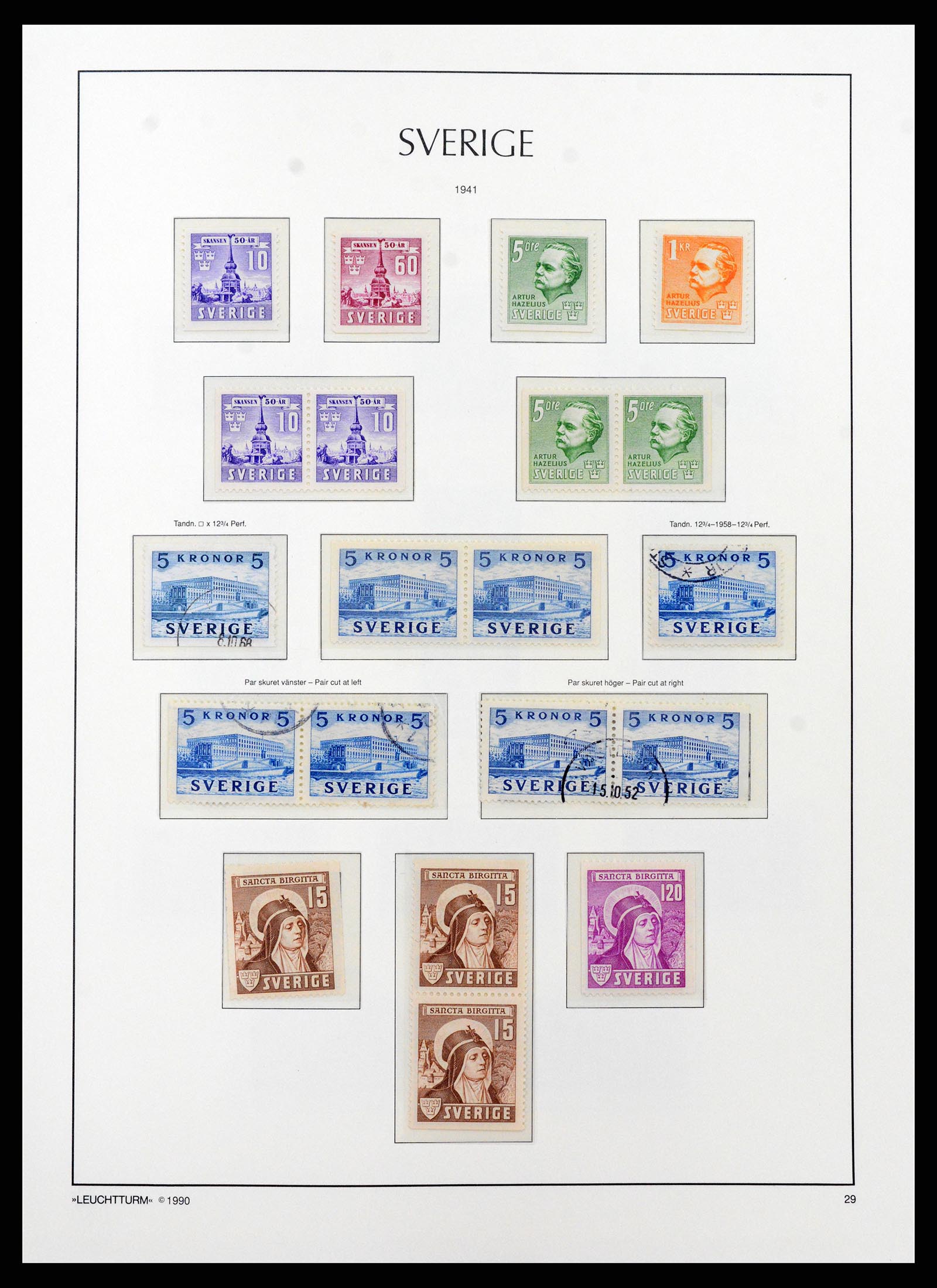 37907 031 - Stamp Collection 37907 Sweden 1855-2000.
