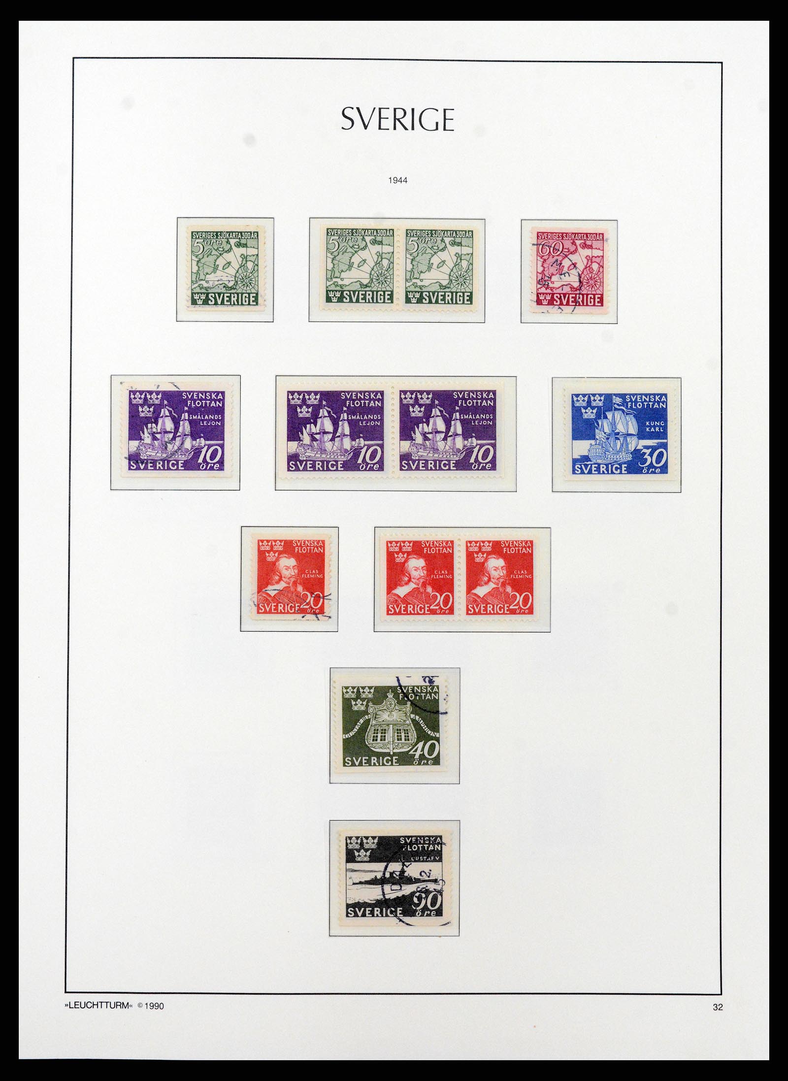 37907 034 - Stamp Collection 37907 Sweden 1855-2000.