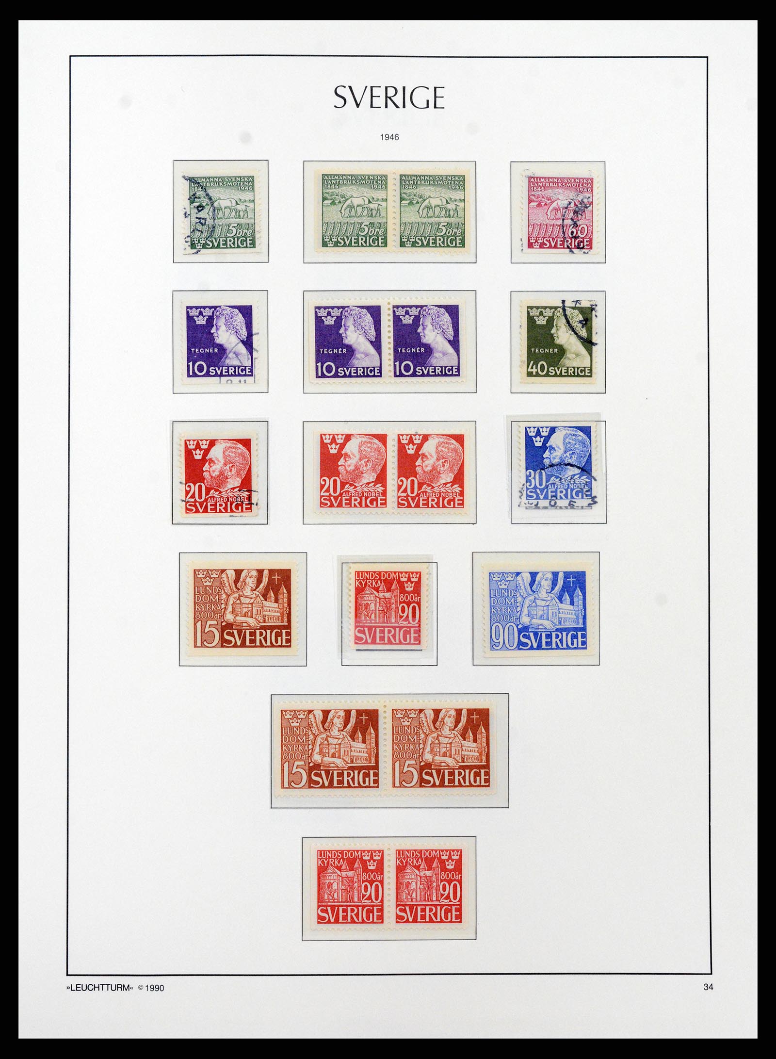 37907 036 - Stamp Collection 37907 Sweden 1855-2000.