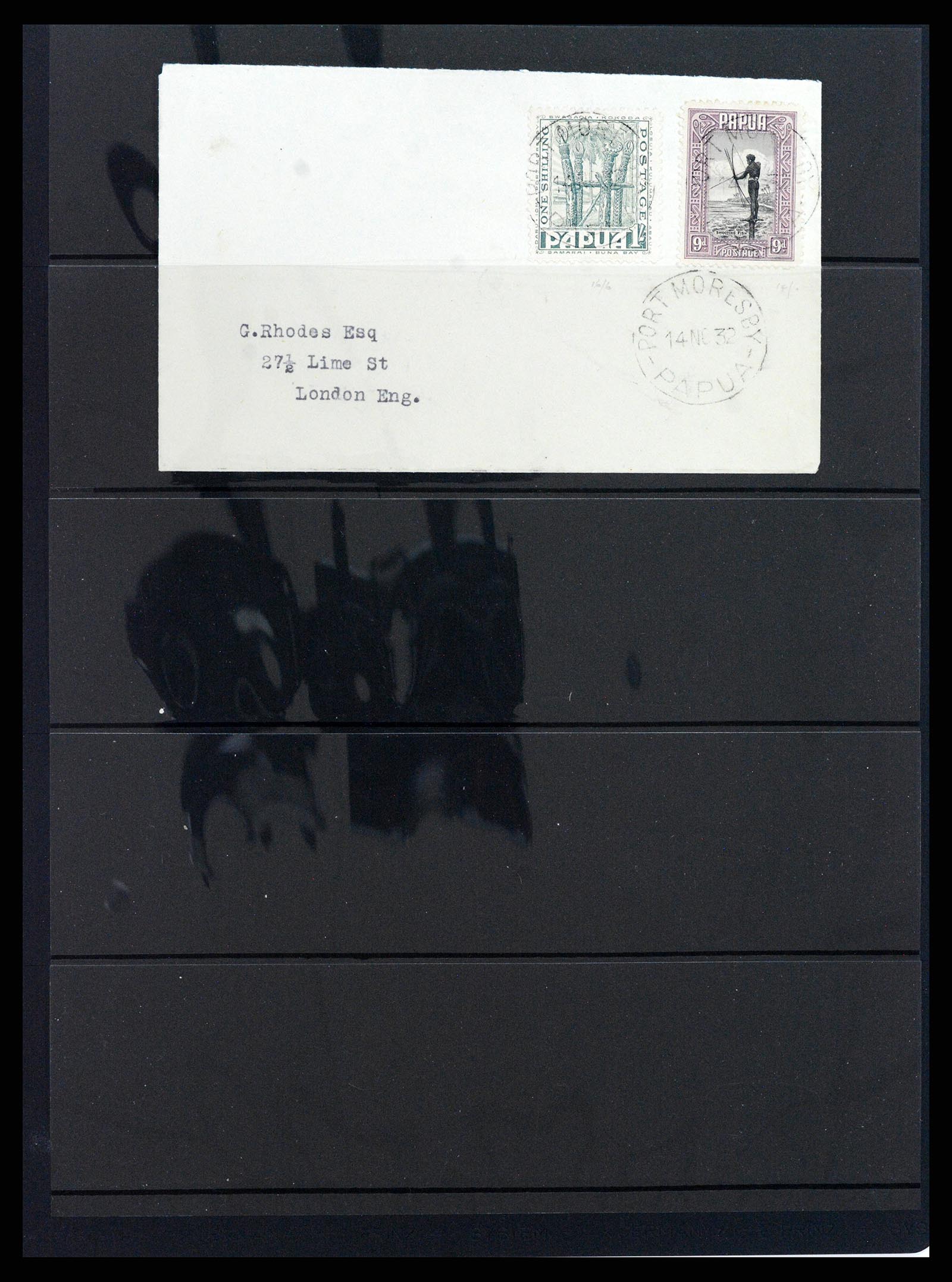 37908 006 - Postzegelverzameling 37908 Papua 1911-1934.