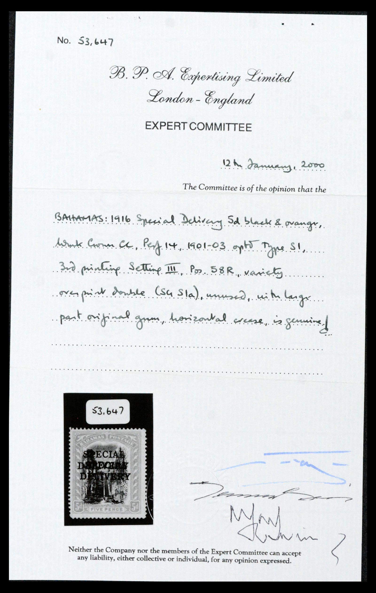 37910 019a - Stamp collection 37910 Supercollection Bahamas 1859-2008.