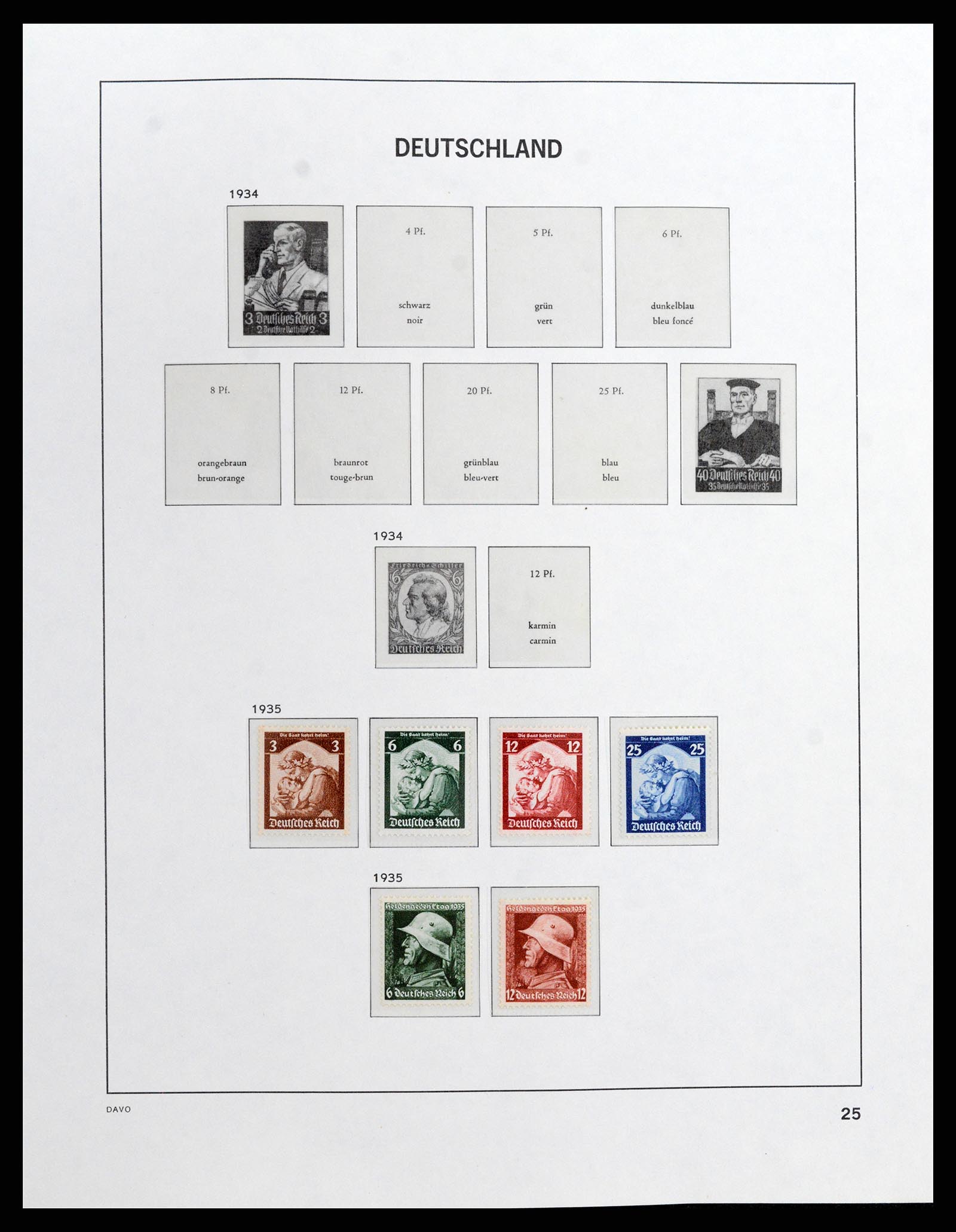 37911 001 - Stamp Collection 37911 German Reich 1935-1945.