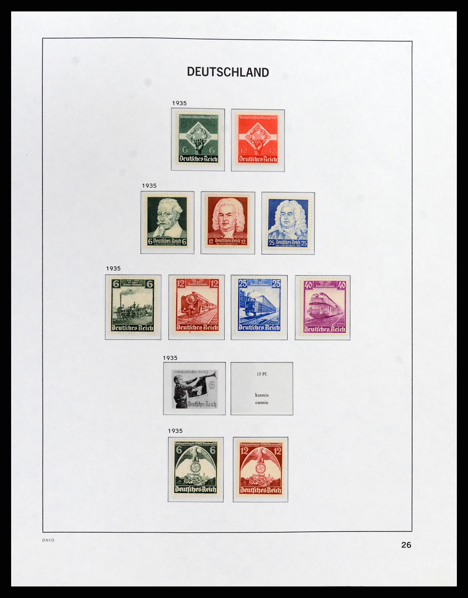 37911 002 - Stamp Collection 37911 German Reich 1935-1945.
