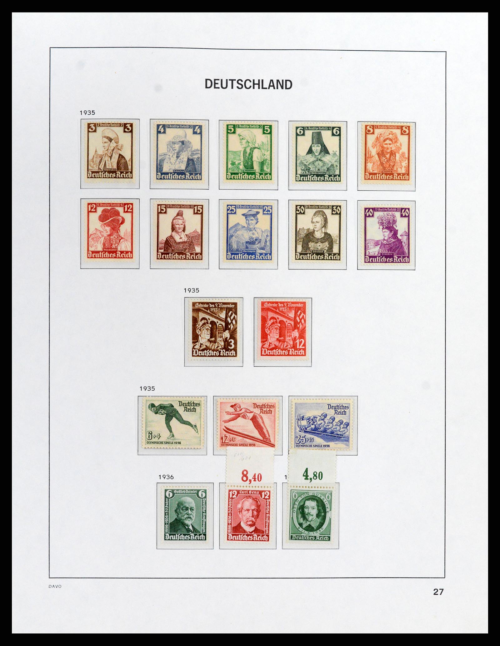 37911 003 - Stamp Collection 37911 German Reich 1935-1945.