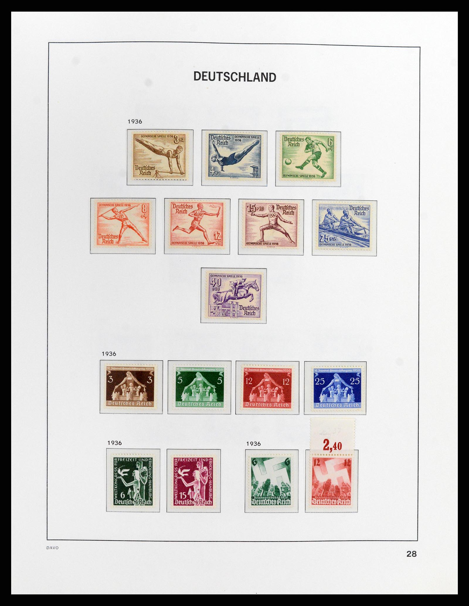 37911 004 - Stamp Collection 37911 German Reich 1935-1945.