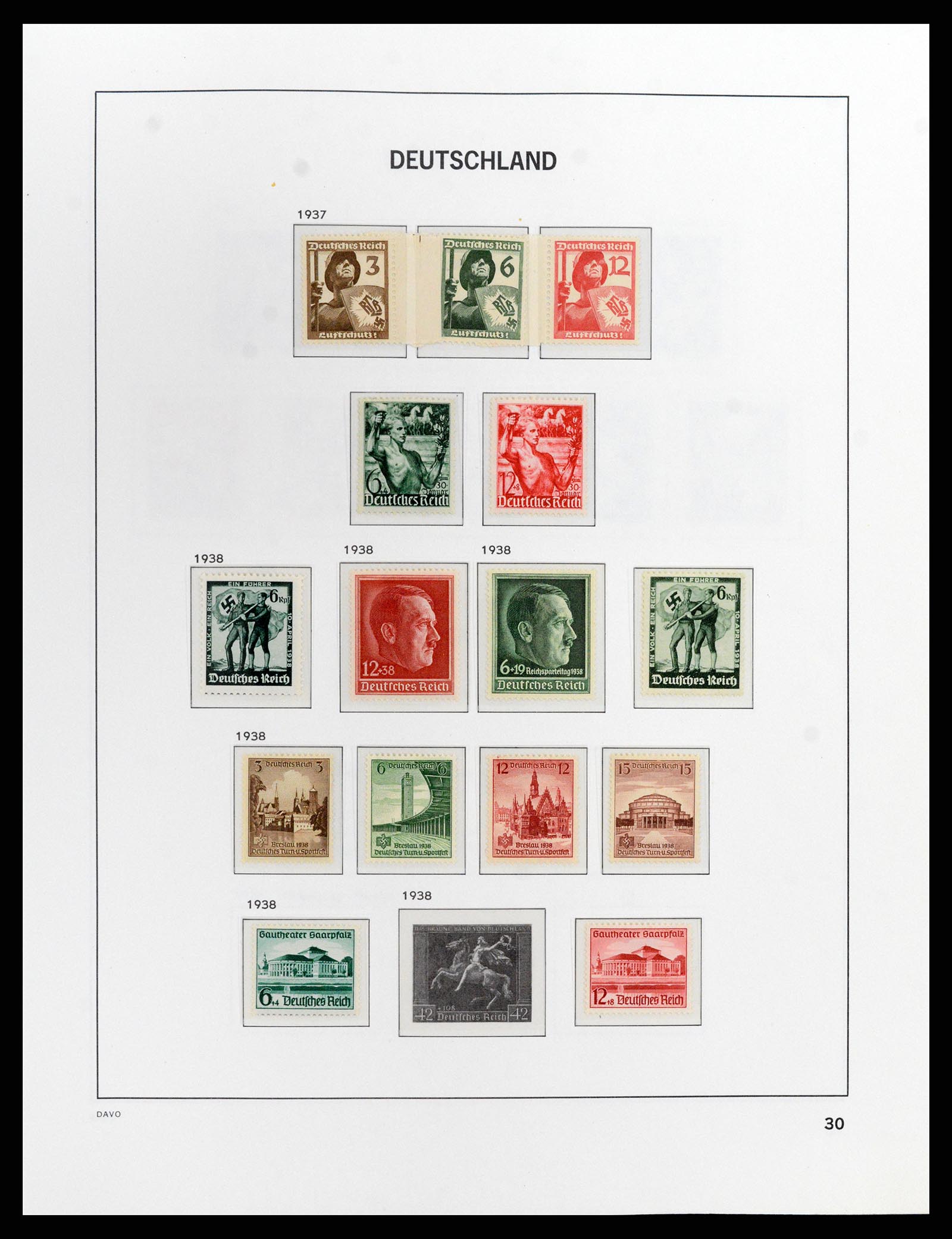37911 006 - Stamp Collection 37911 German Reich 1935-1945.