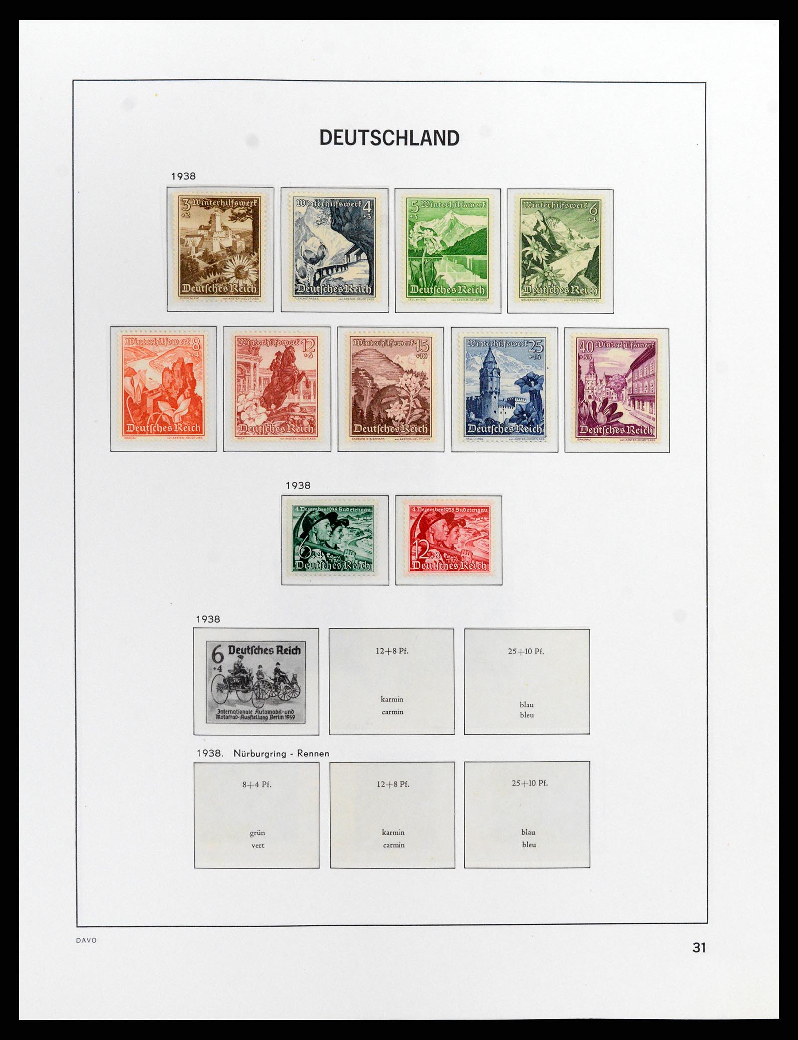 37911 007 - Stamp Collection 37911 German Reich 1935-1945.