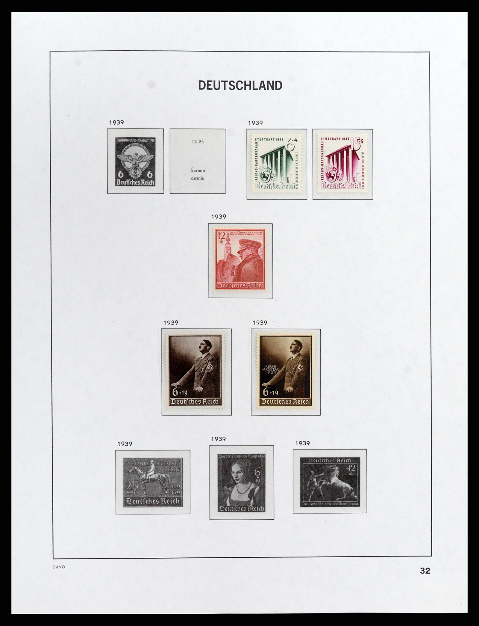 37911 008 - Stamp Collection 37911 German Reich 1935-1945.