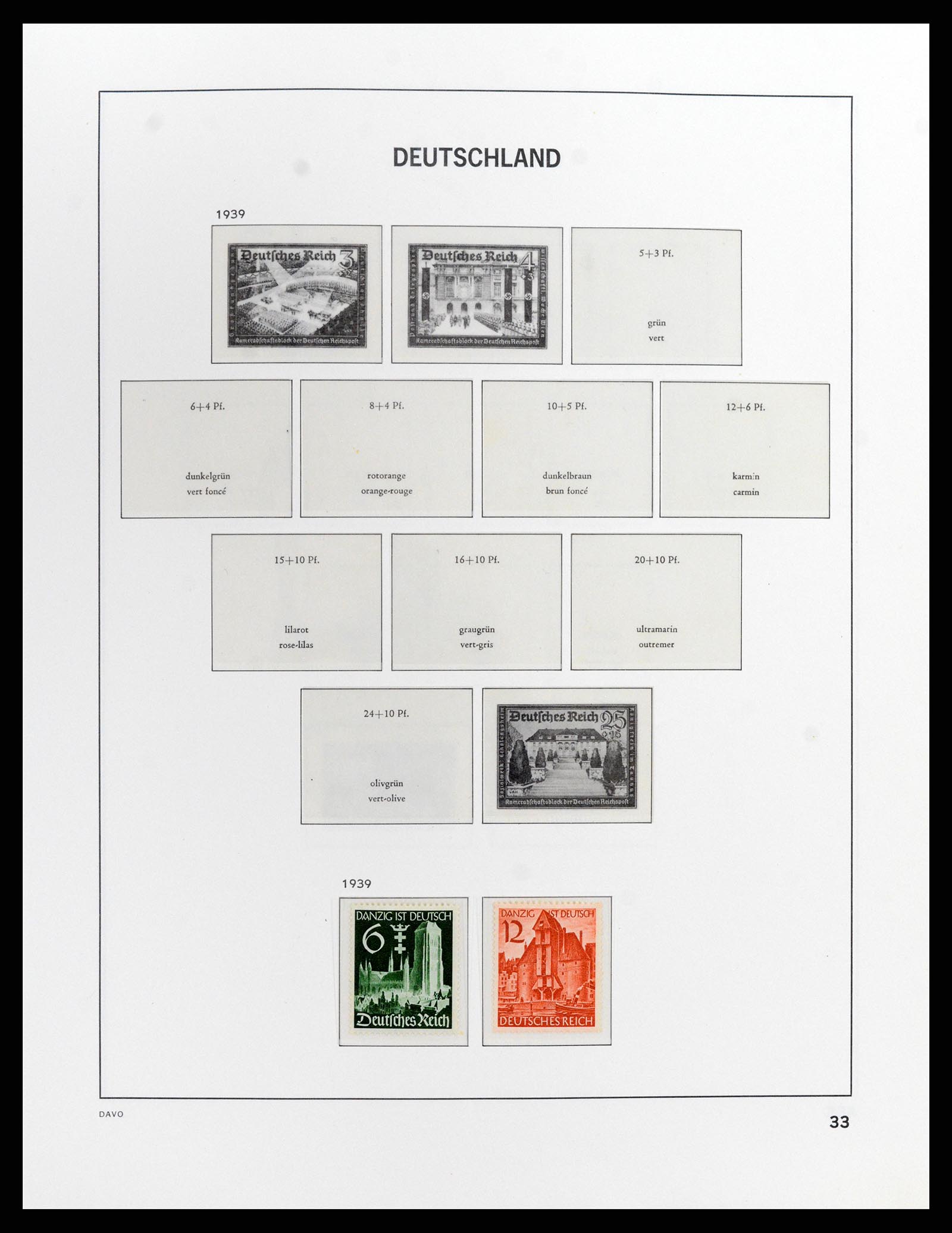 37911 009 - Stamp Collection 37911 German Reich 1935-1945.