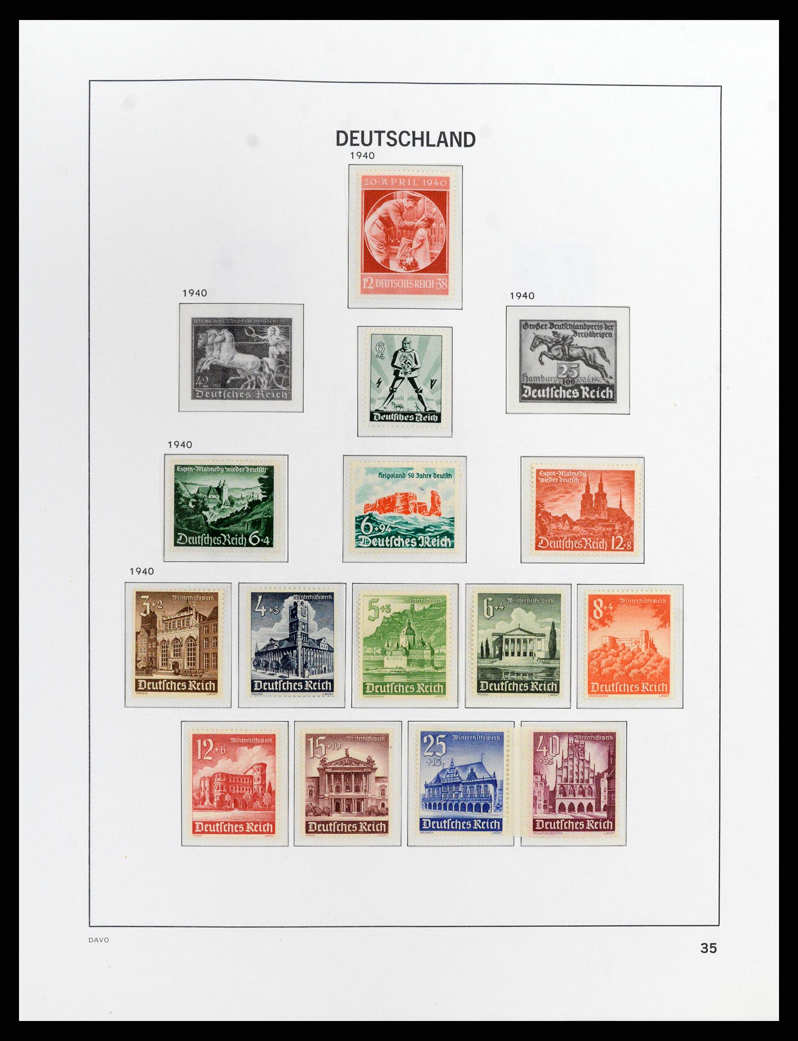 37911 011 - Stamp Collection 37911 German Reich 1935-1945.
