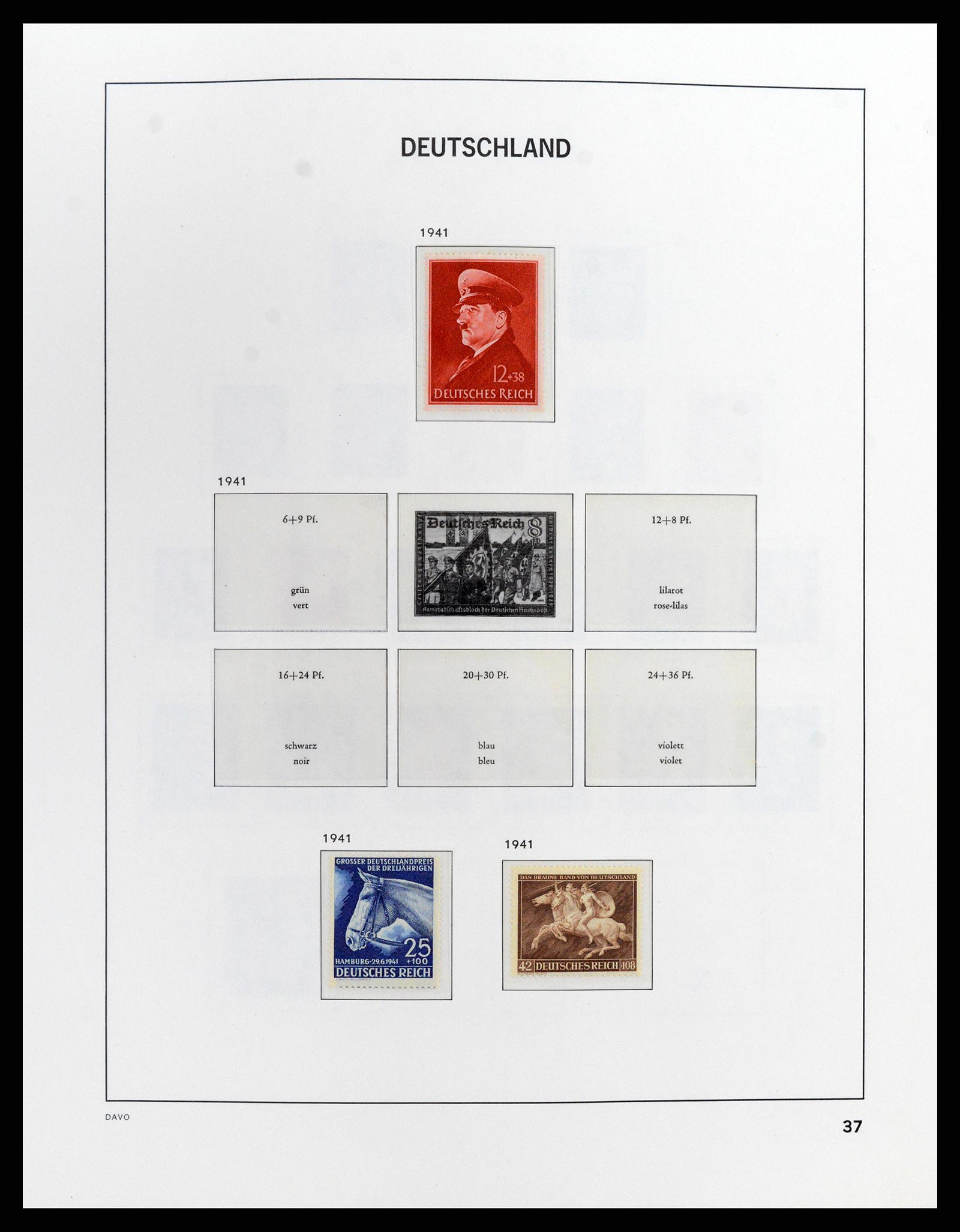 37911 013 - Stamp Collection 37911 German Reich 1935-1945.