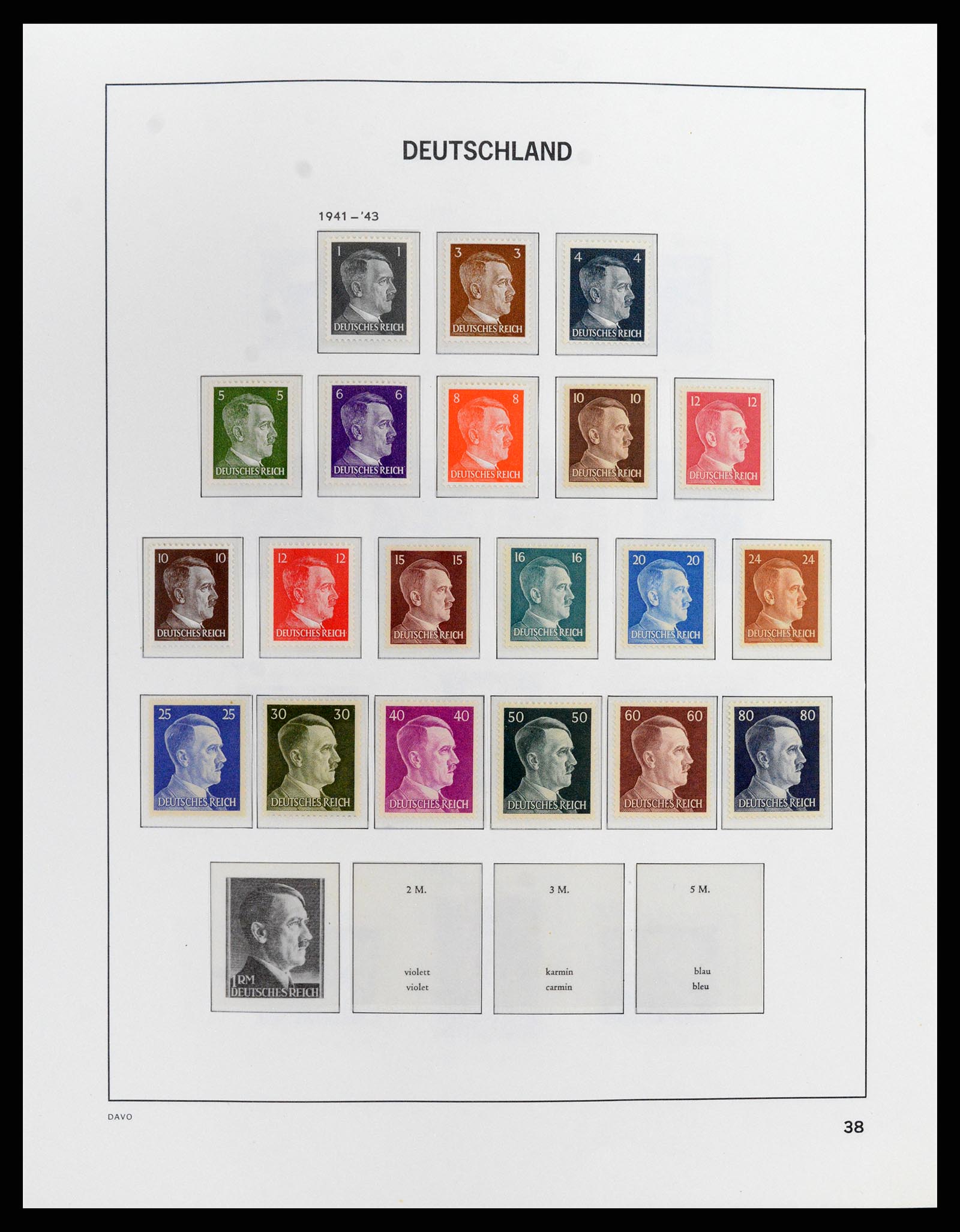 37911 014 - Stamp Collection 37911 German Reich 1935-1945.