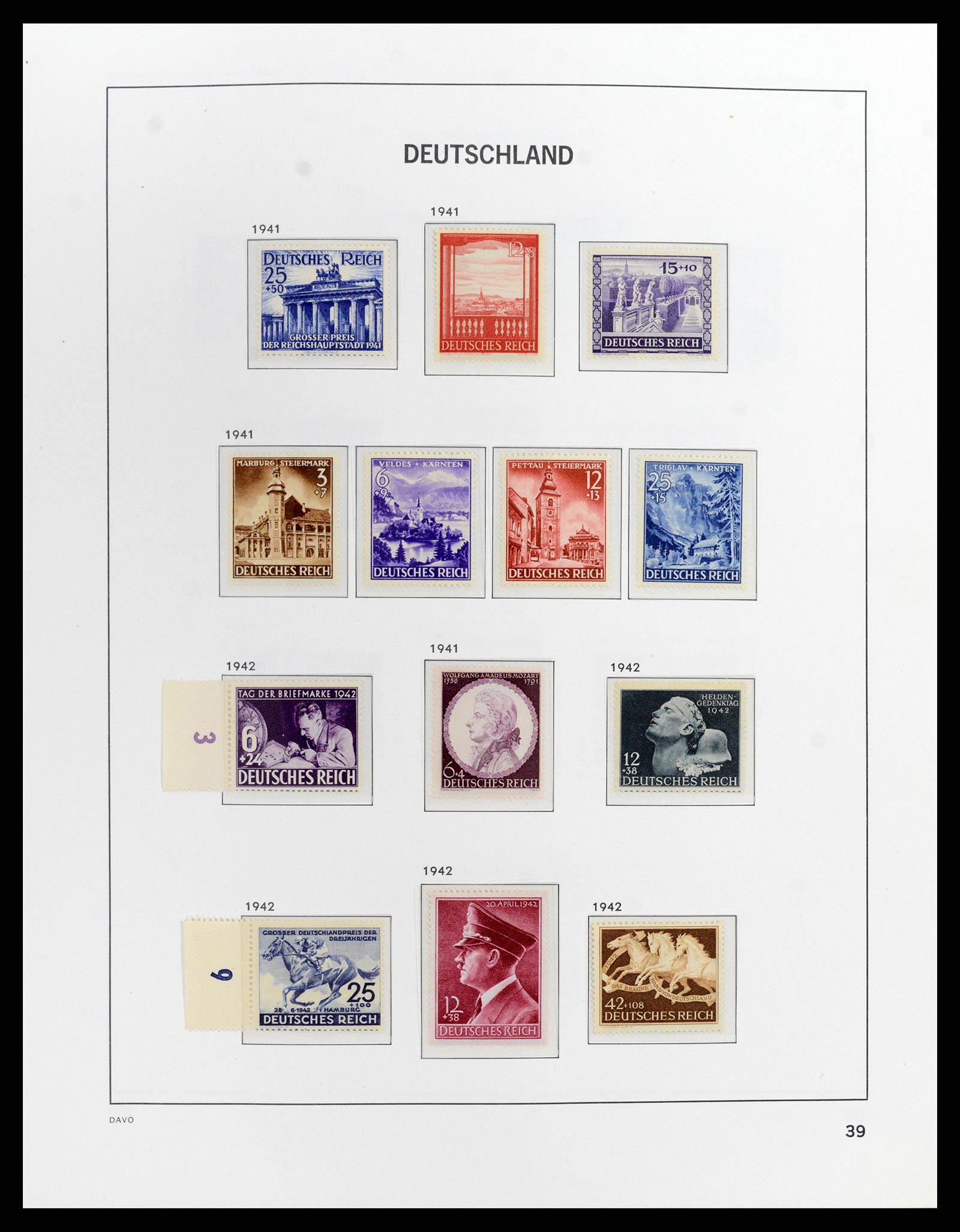 37911 015 - Stamp Collection 37911 German Reich 1935-1945.
