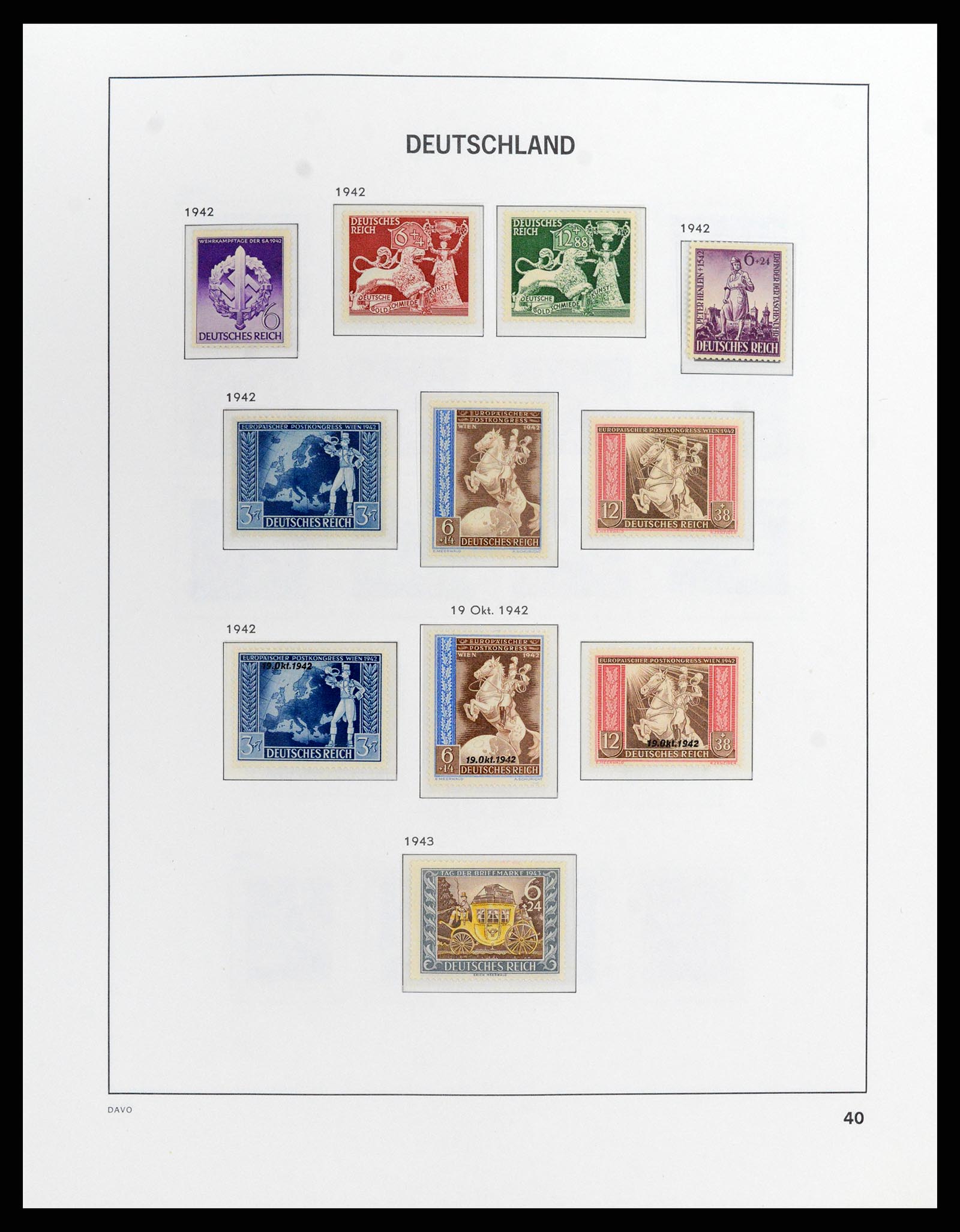 37911 016 - Stamp Collection 37911 German Reich 1935-1945.