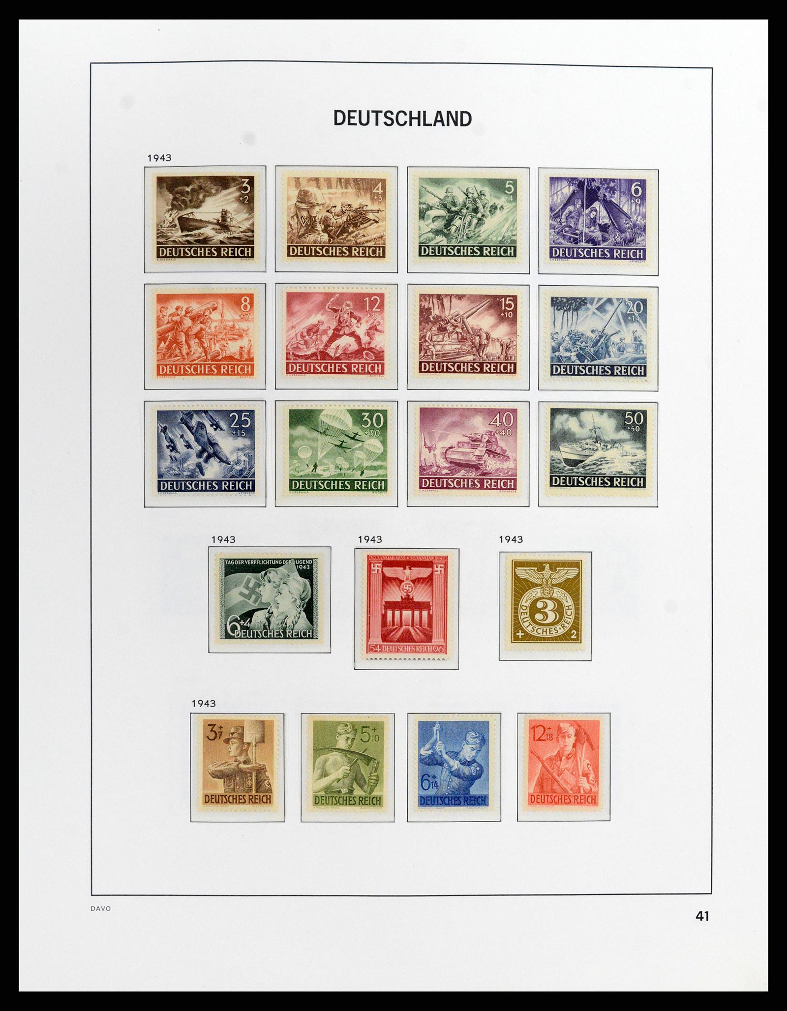 37911 017 - Stamp Collection 37911 German Reich 1935-1945.