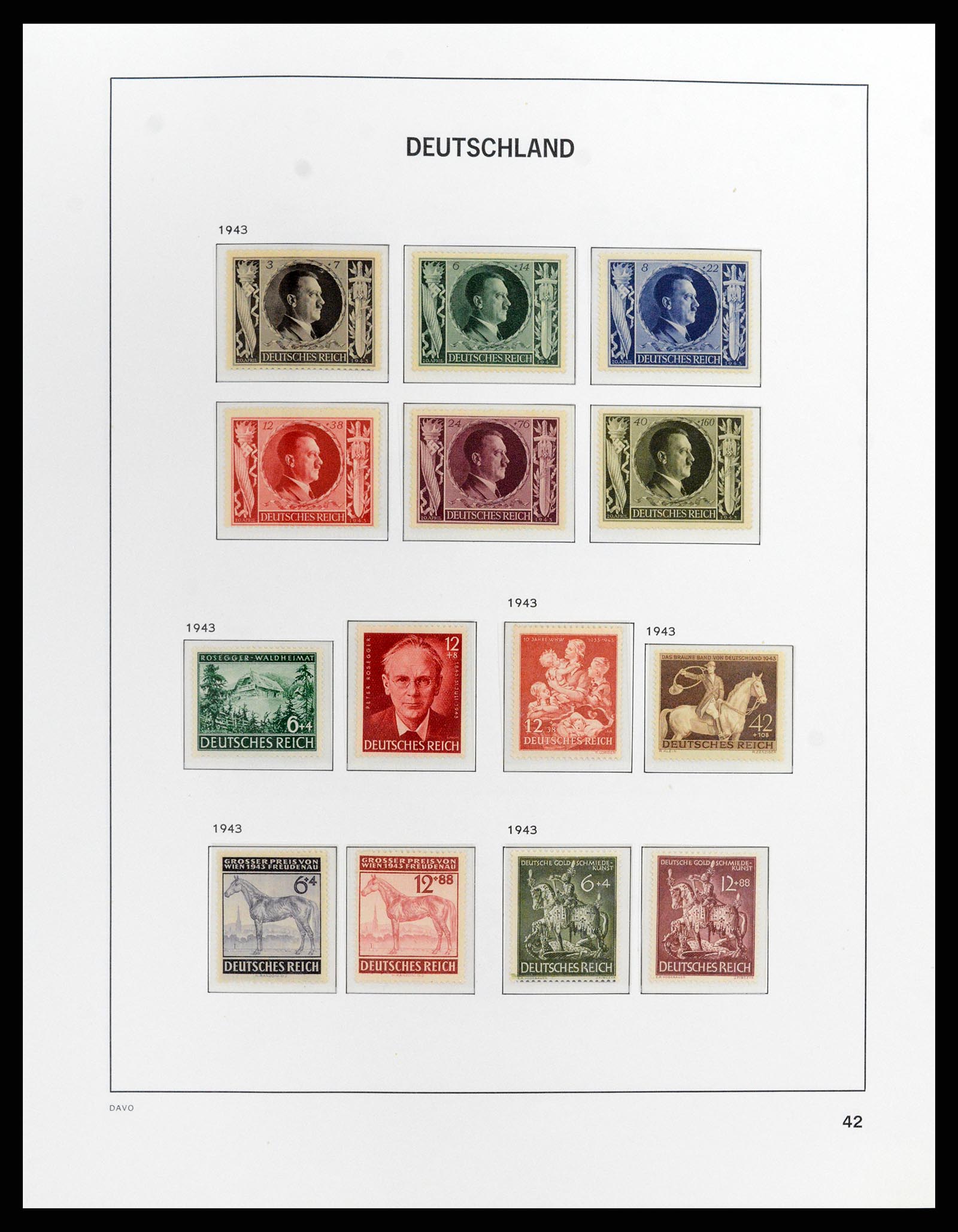 37911 018 - Stamp Collection 37911 German Reich 1935-1945.