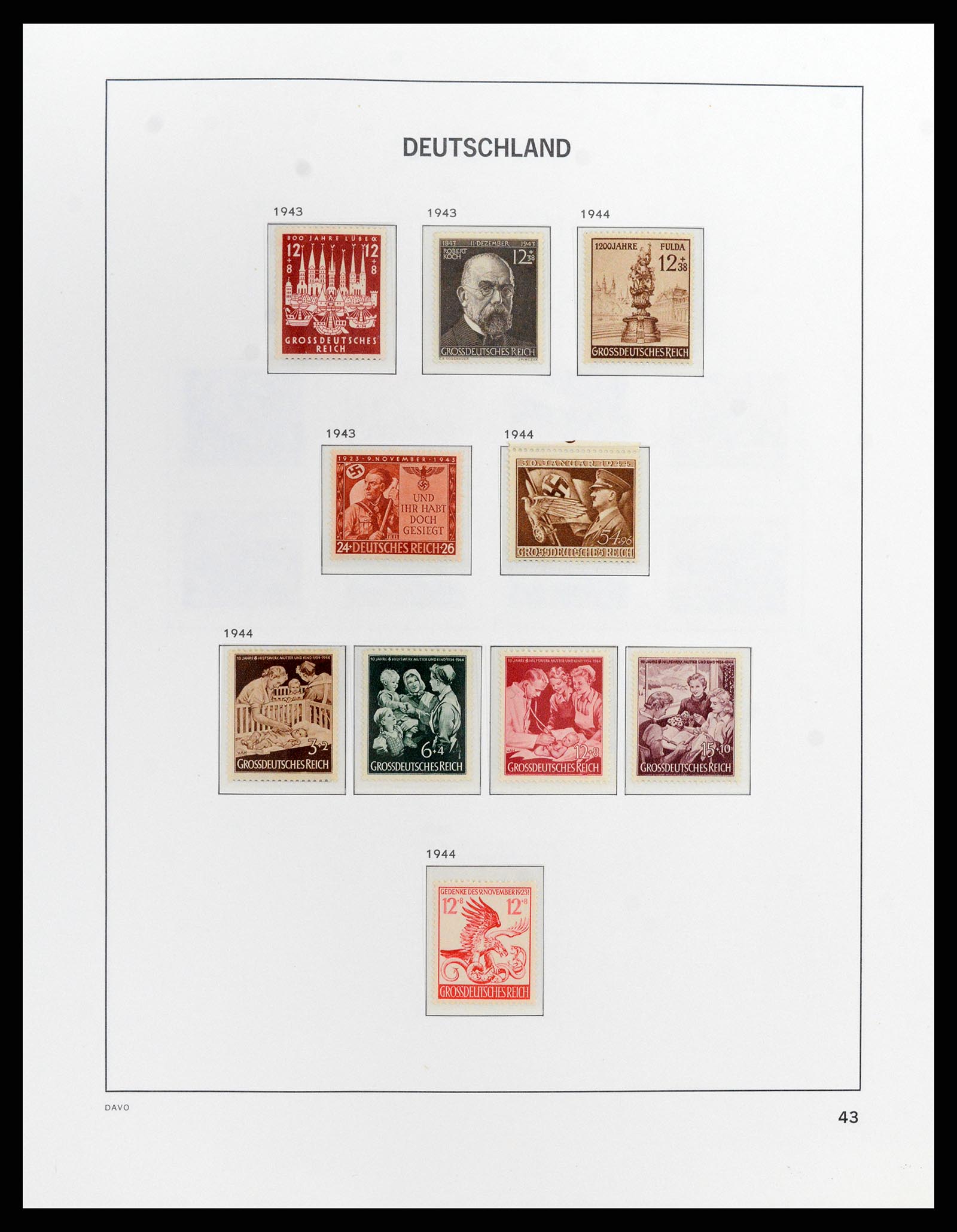 37911 019 - Stamp Collection 37911 German Reich 1935-1945.