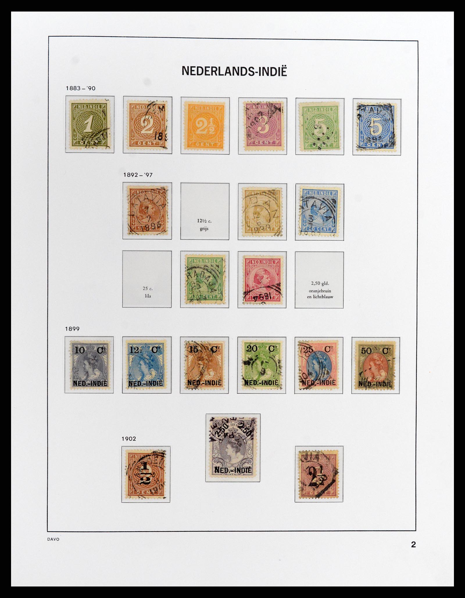 37912 002 - Postzegelverzameling 37912 Nederlands Indië 1870-1948.