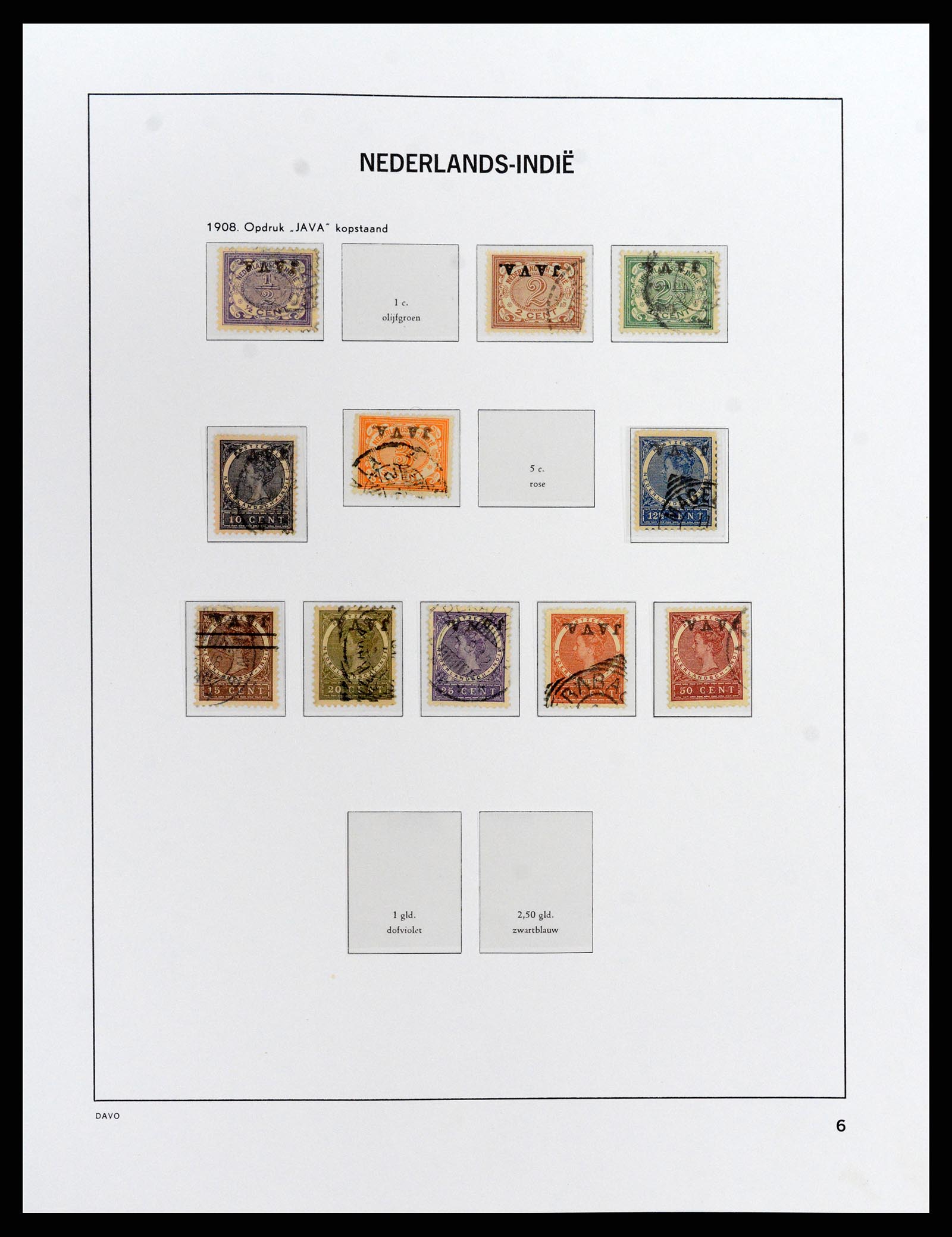 37912 006 - Postzegelverzameling 37912 Nederlands Indië 1870-1948.