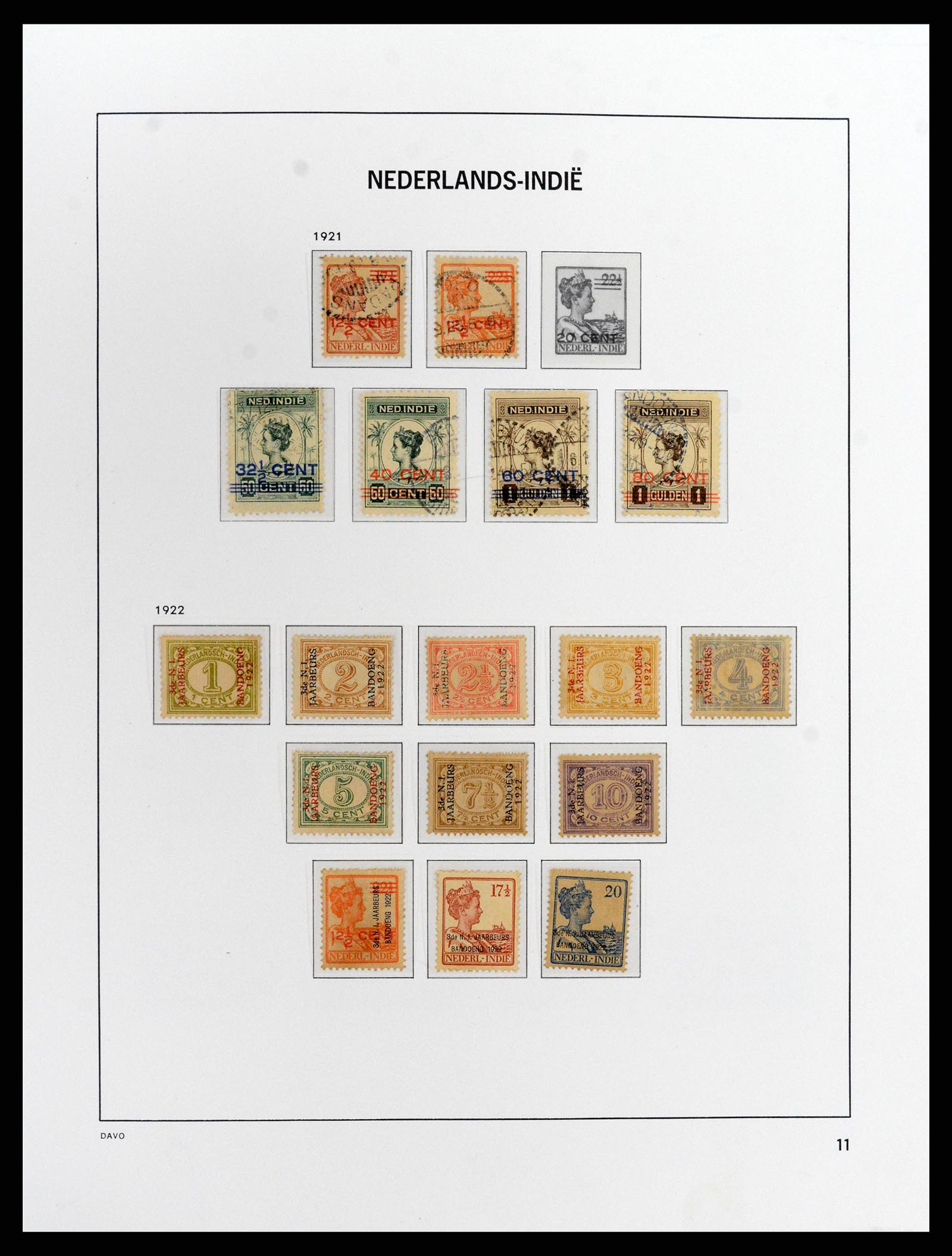 37912 011 - Postzegelverzameling 37912 Nederlands Indië 1870-1948.