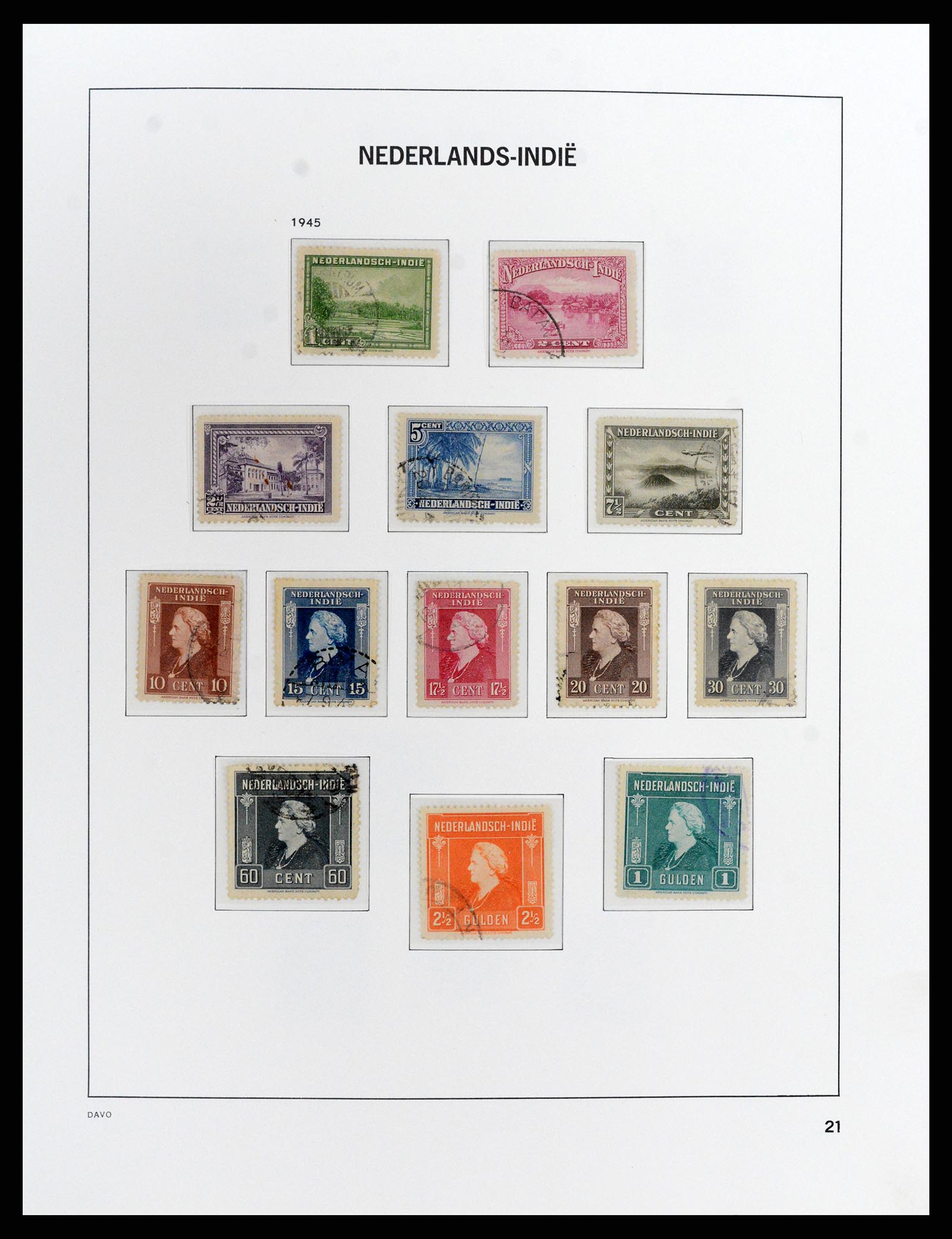37912 021 - Stamp Collection 37912 Dutch east Indies 1870-1948.